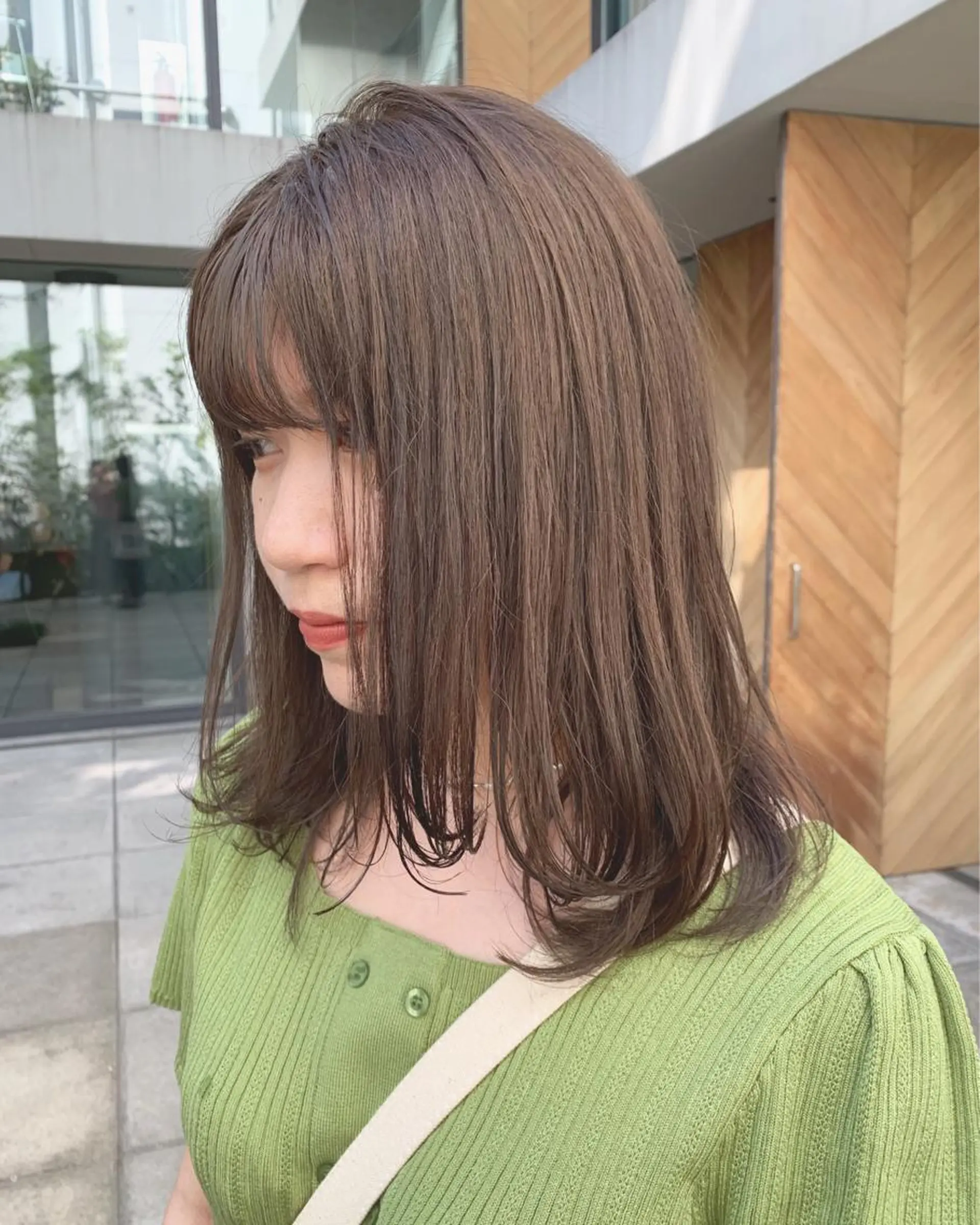 カラー 透明感/オリーブ/ グレージュ/YUKAのヘアスタイル