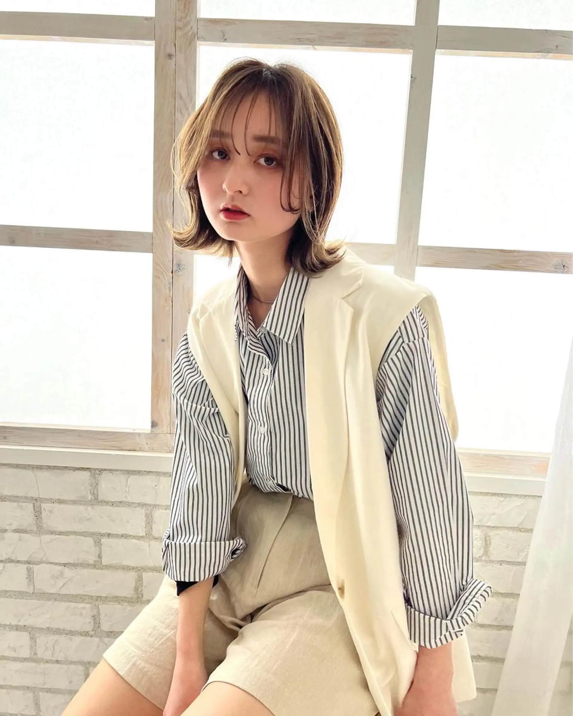 ミディアム 《放出》Forte マネージャー山根英明のヘアスタイル