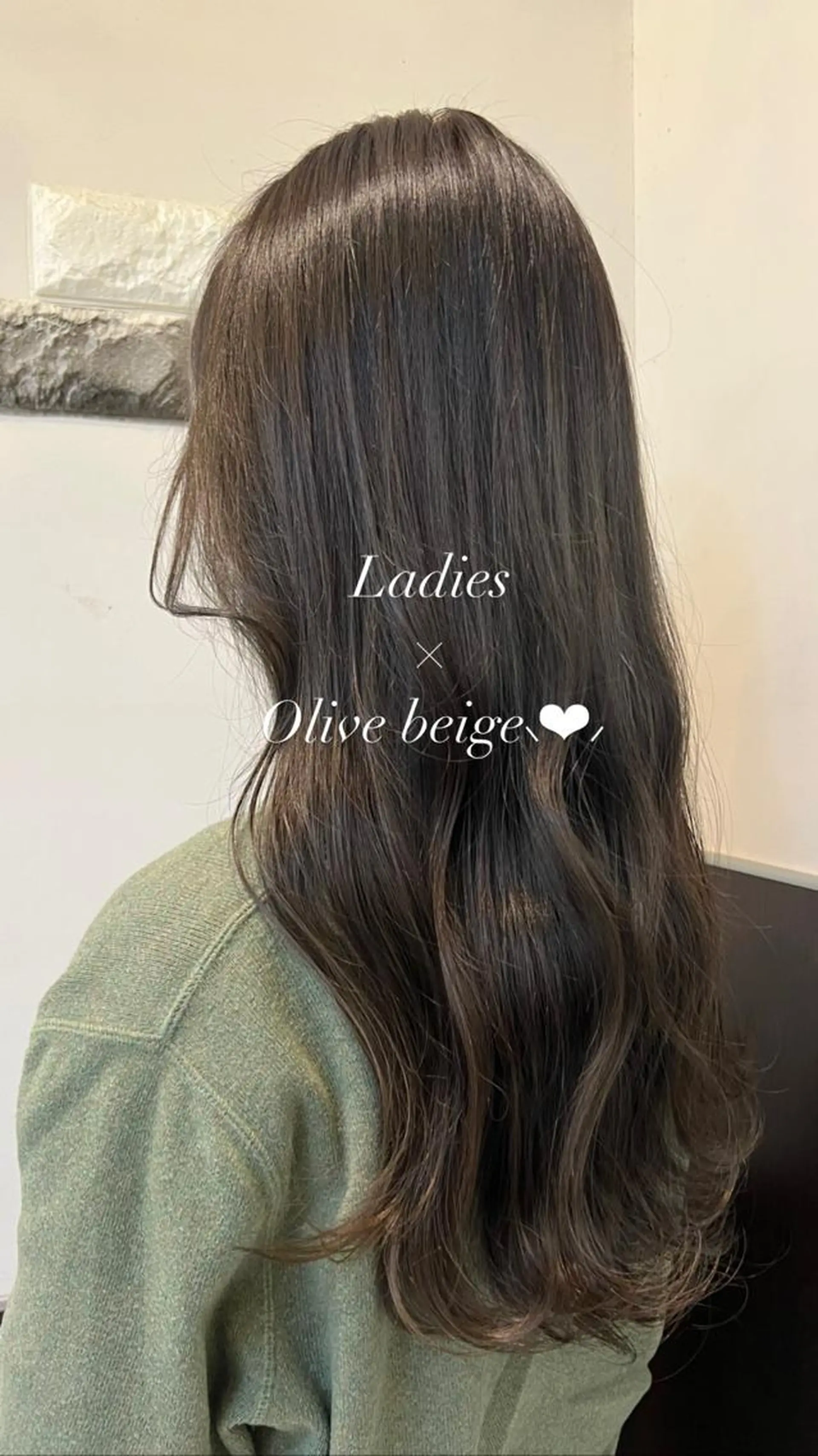 ロング カラー ベージュカラー オリーブベージュ 大人女性ぼかし メンズ強化🦙平作のヘアスタイル