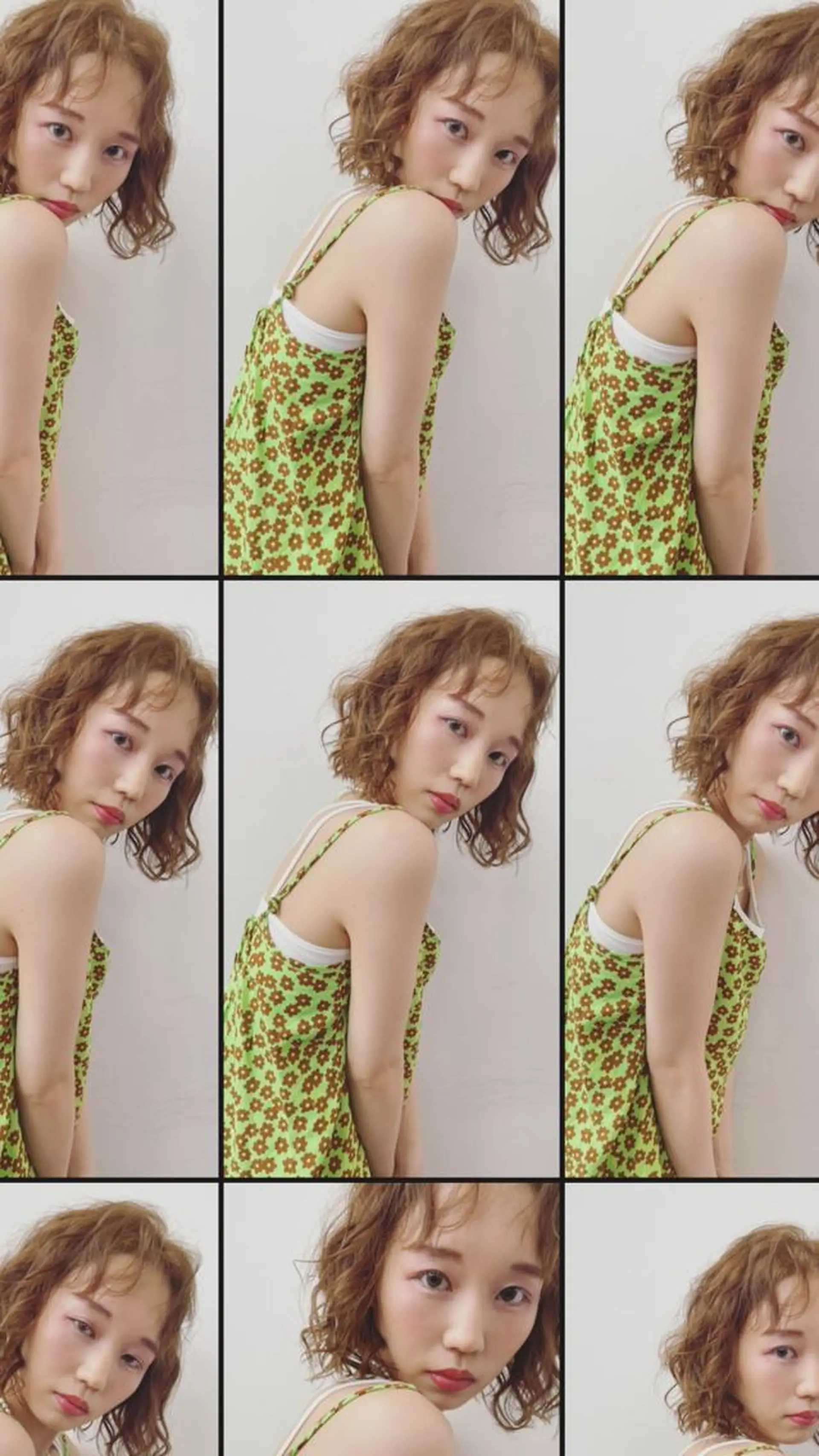 ミディアム パーマ ミディアムパーマ tomo🍒パーマ ハイトーン似合わせのヘアスタイル