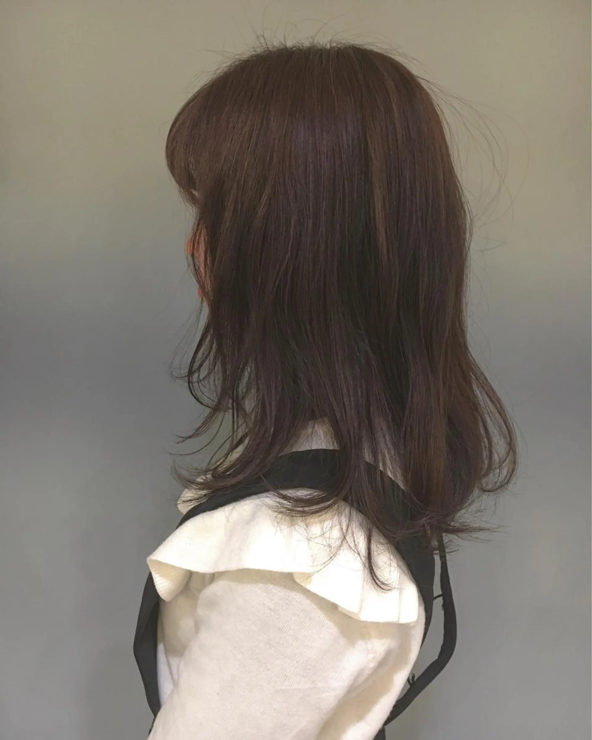 カラー ブラウンカラー ラベンダーカラー 江原 彩華のヘアスタイル