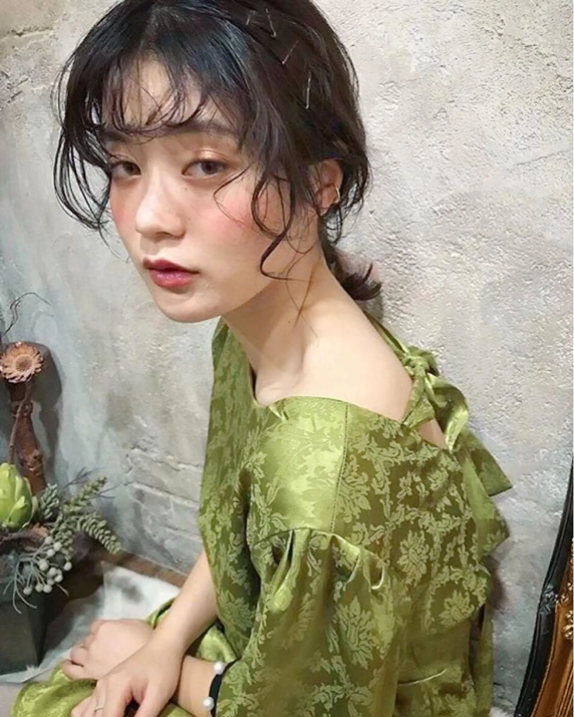 セミロング 韓国 / 中国ヘア 🦋Noniのヘアスタイル