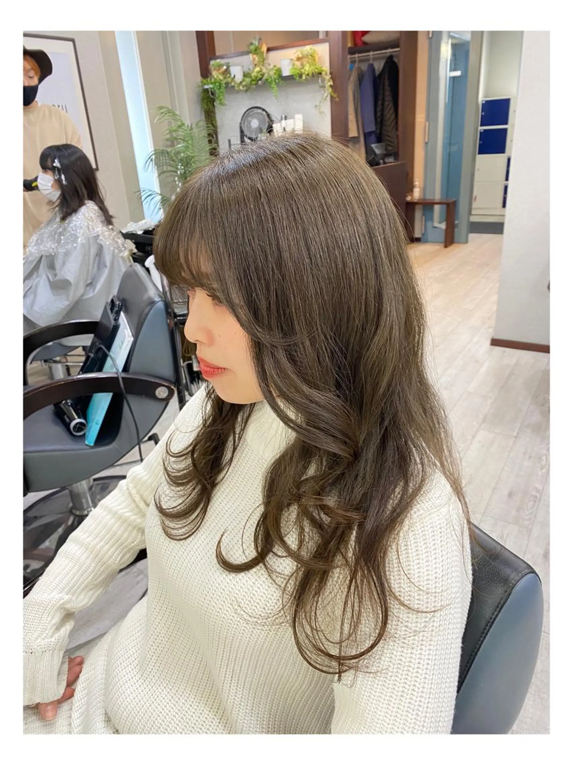 ロング カラー グレージュ カット ヘアカラー トリートメント cocoru所属・＊横浜駅＊ 金子 誠也のヘアスタイル