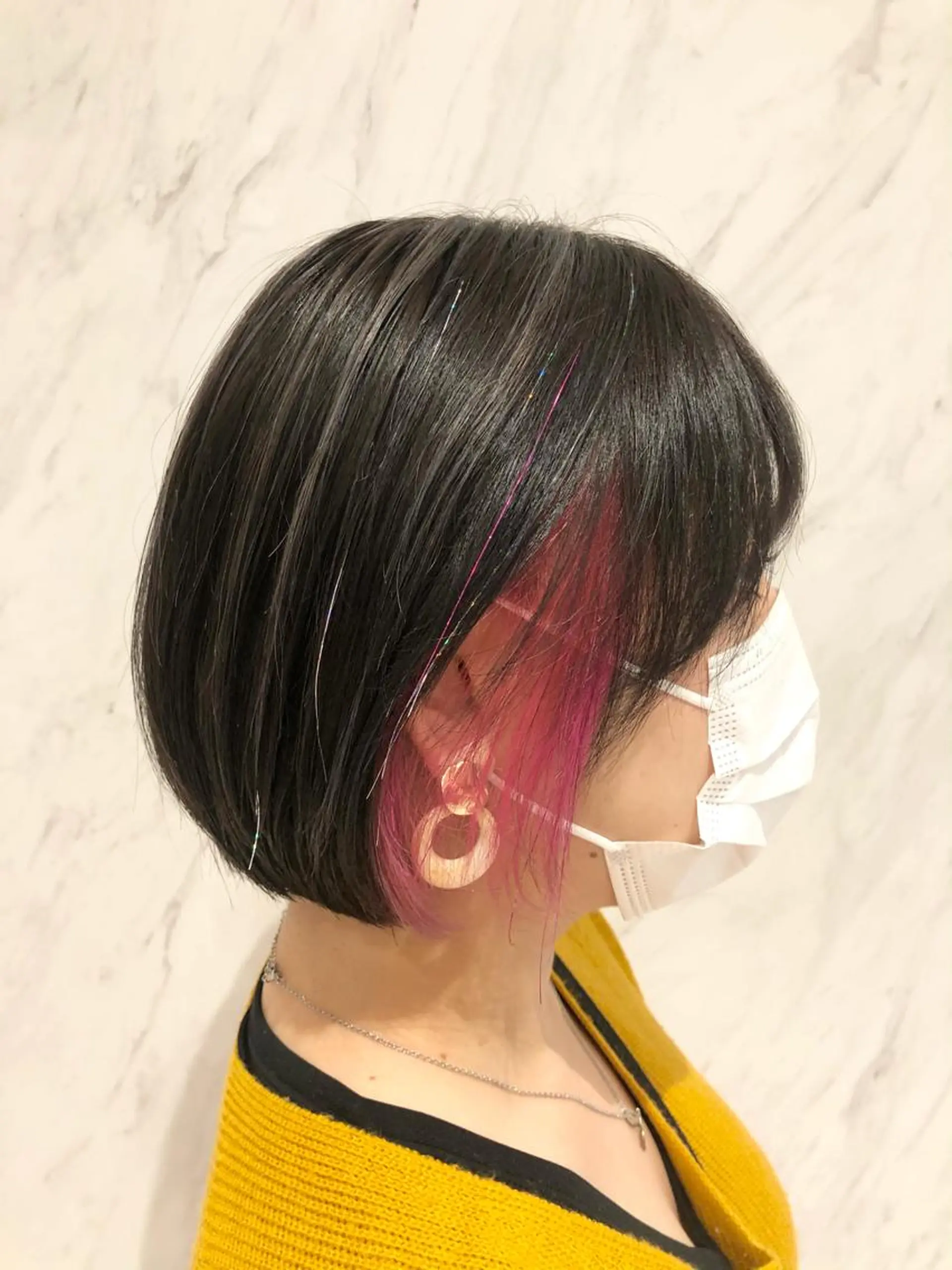 ショート ハイライト Lee大阪店所属・店長　濱口 花菜　美髪整形のヘアスタイル