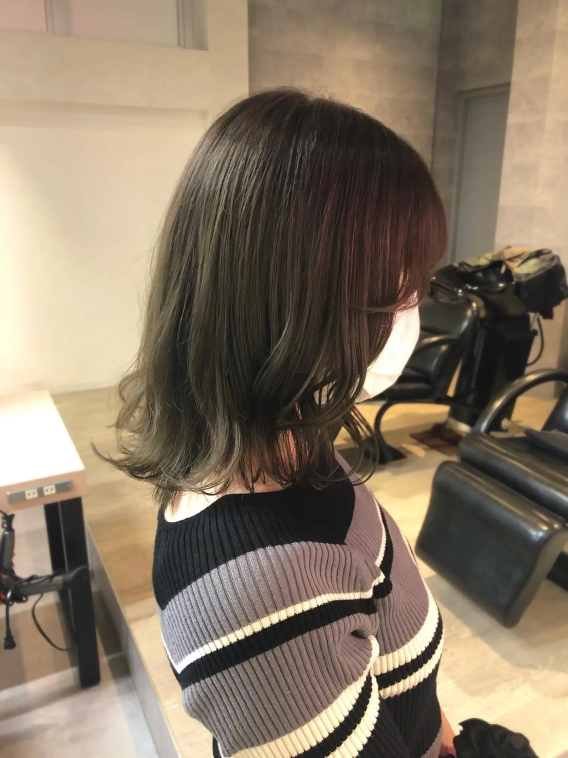 ミディアム カラー カット ヘアカラー トリートメント 🪞個室サロン/韓国 艶髪/keito🪞のヘアスタイル