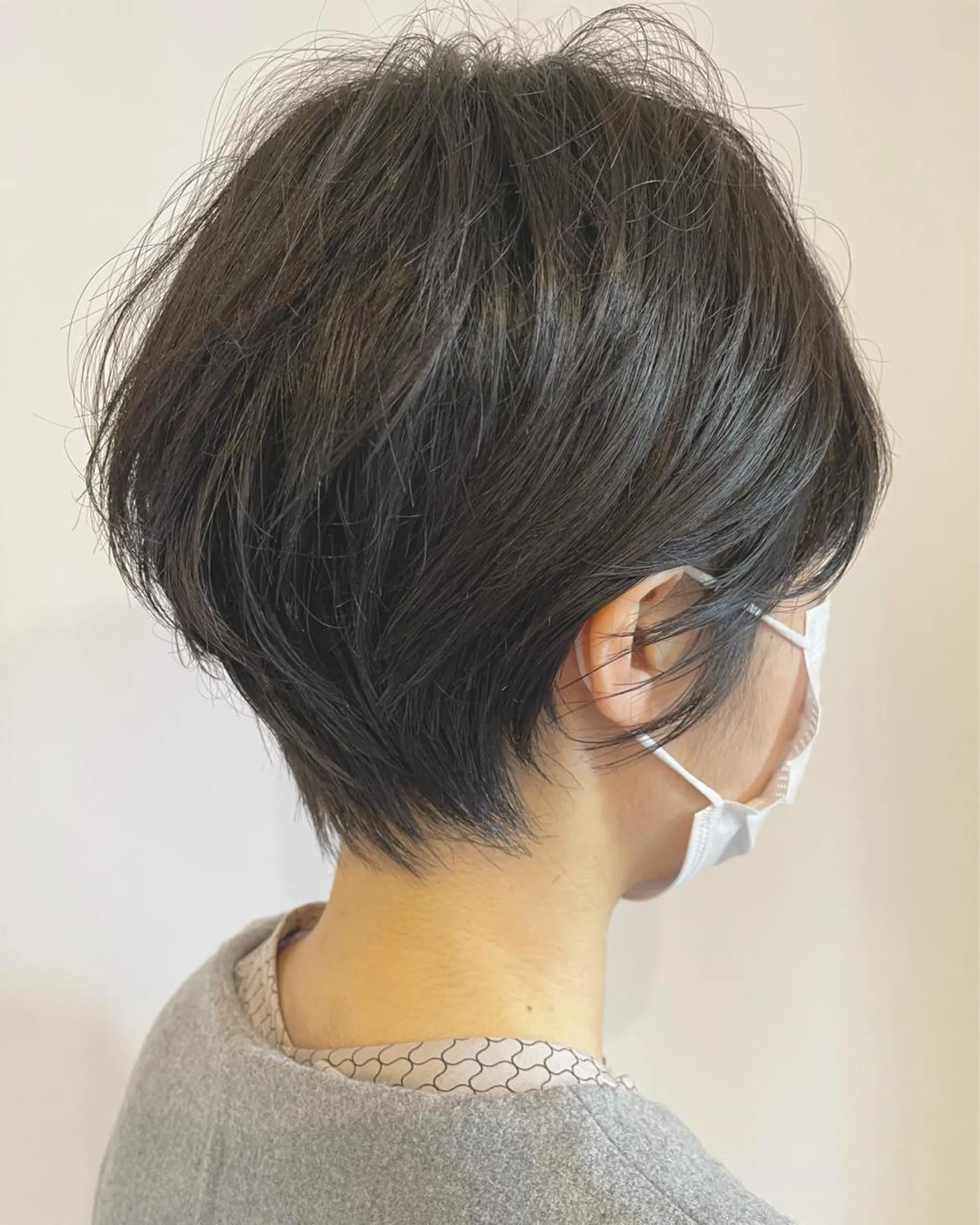 ショート ハンサムショート くびれヘア ショートヘア カット ヘアカラー トリートメント 血分 優人のヘアスタイル