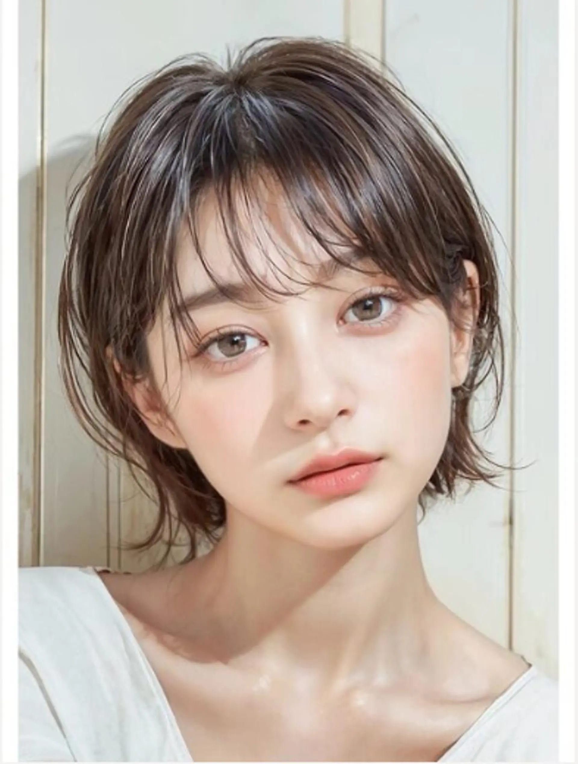 ミディアム レイヤーカット 西宮北口/みなみのヘアスタイル