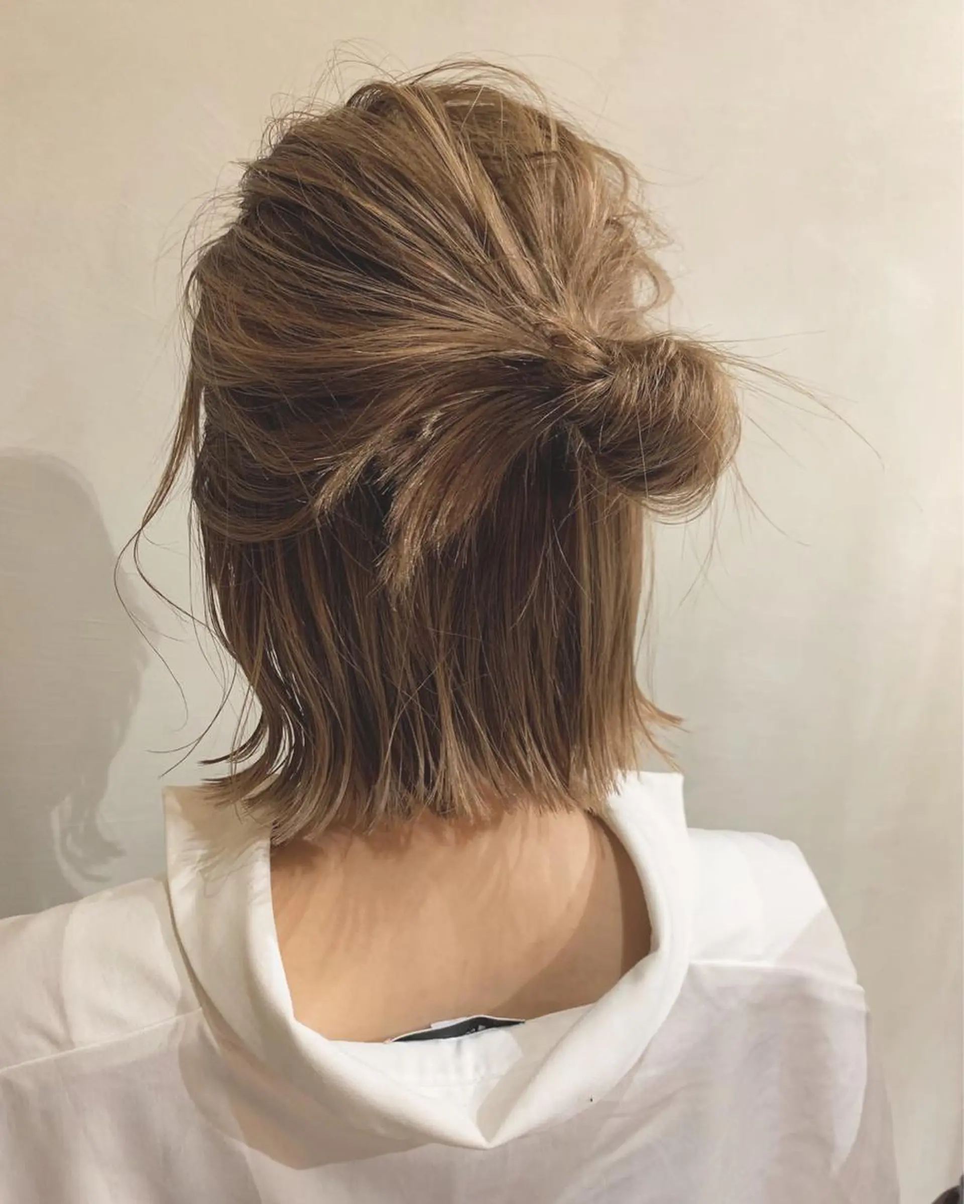 ミディアム 髪質改善、縮毛矯正 酸性縮毛矯正のヘアスタイル