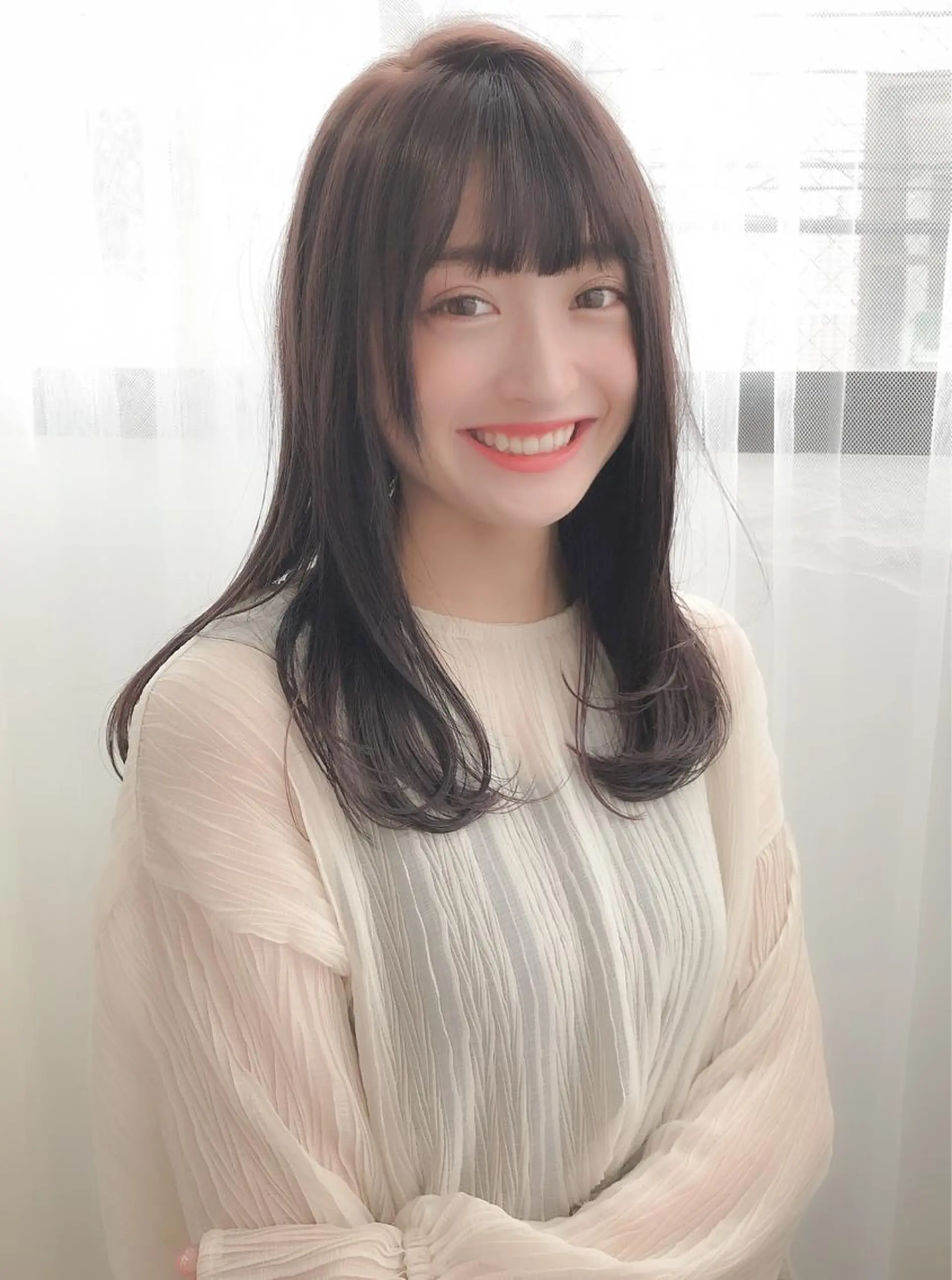 ミディアム パーマ ヘアアレンジ 美髪矯正 Rioのヘアスタイル