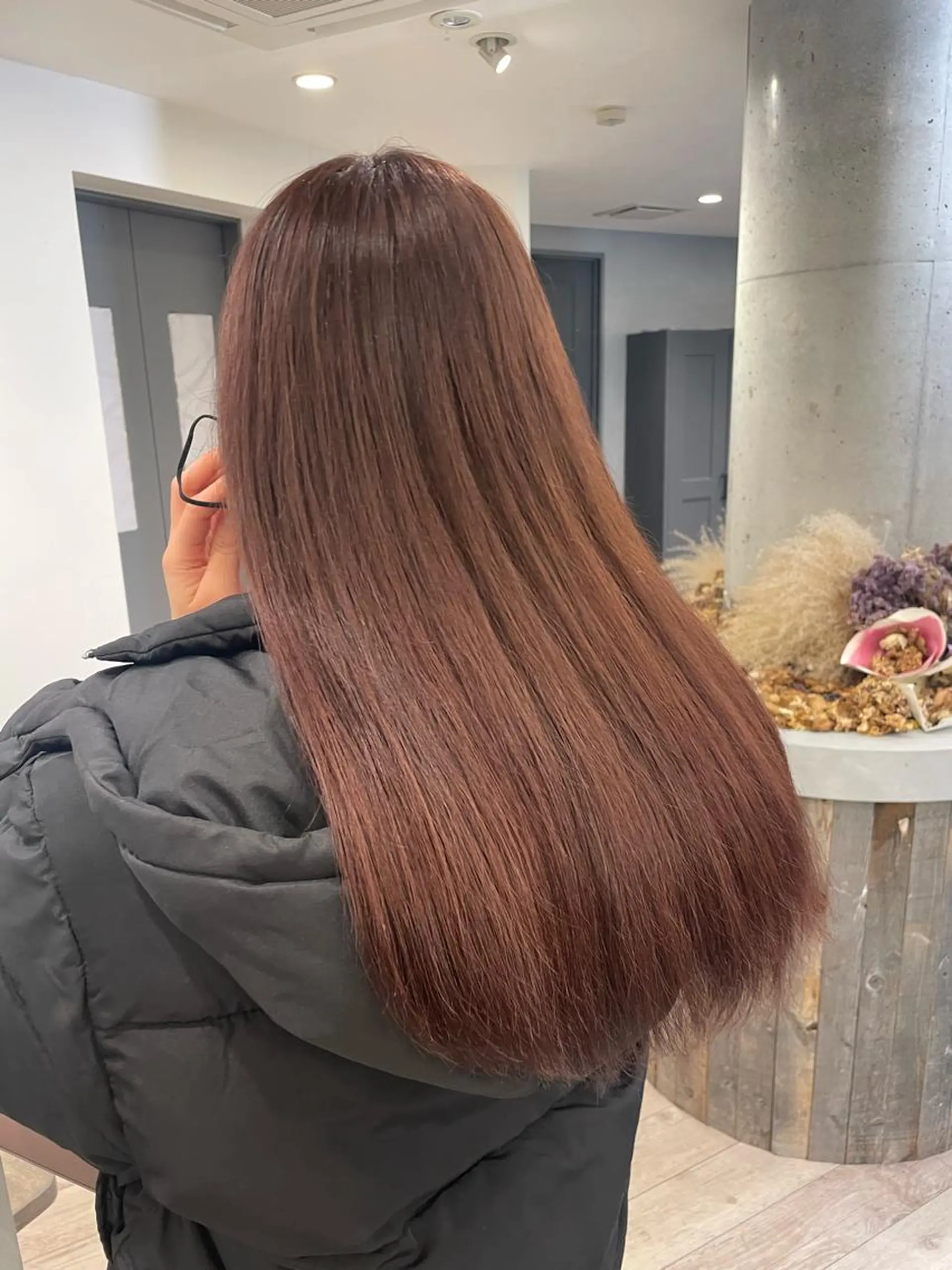 ロング カラー ブラウンカラー ピンクカラー ピンクブラウン ♡似合わせハイトーン ♡maiのヘアスタイル