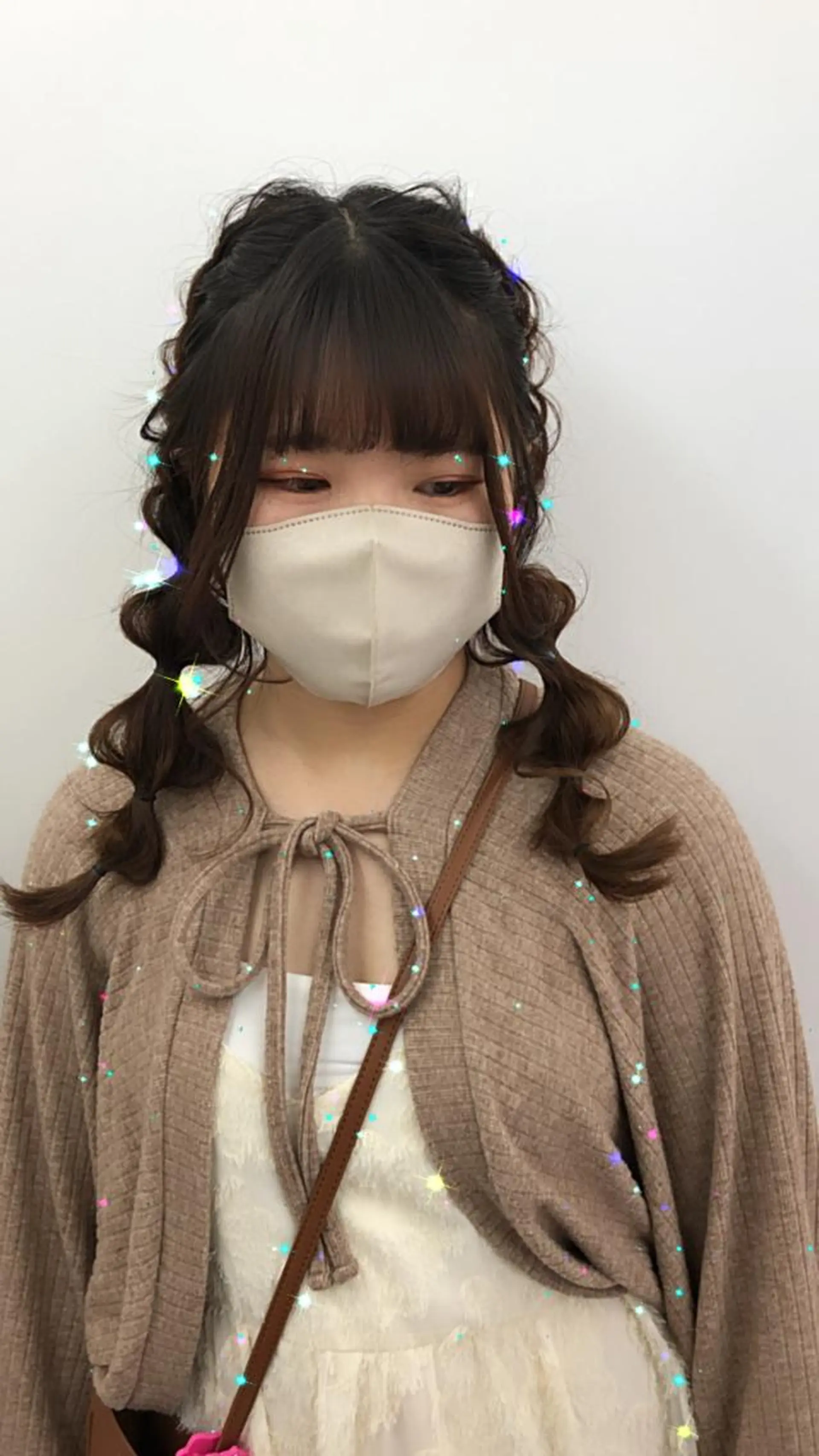 ロング ヘアアレンジ ツインテール エクステ づまさん カラーエクステ難波のヘアスタイル