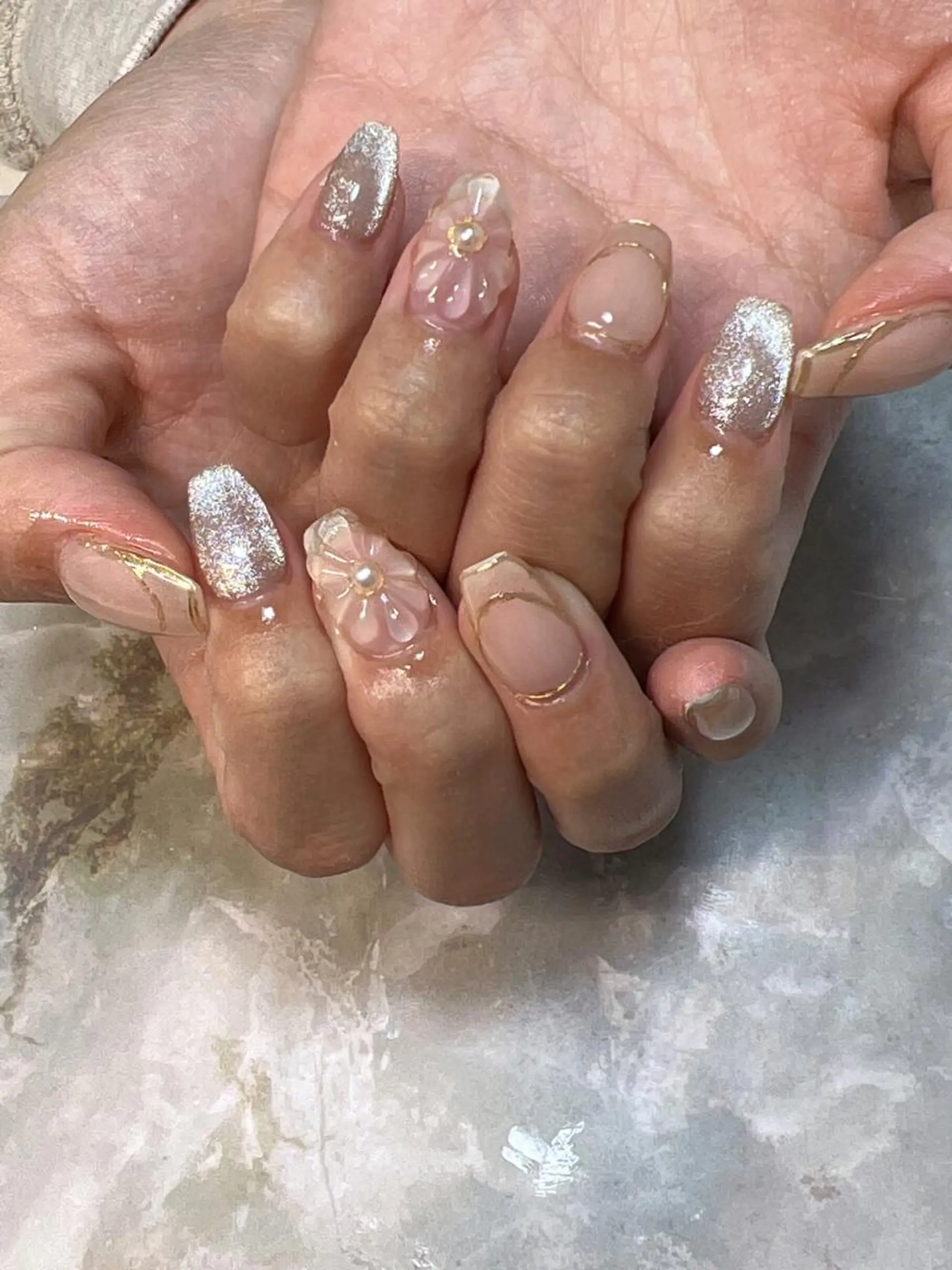ネイル フラワーネイル ニュアンスネイル coco nailのネイルデザイン