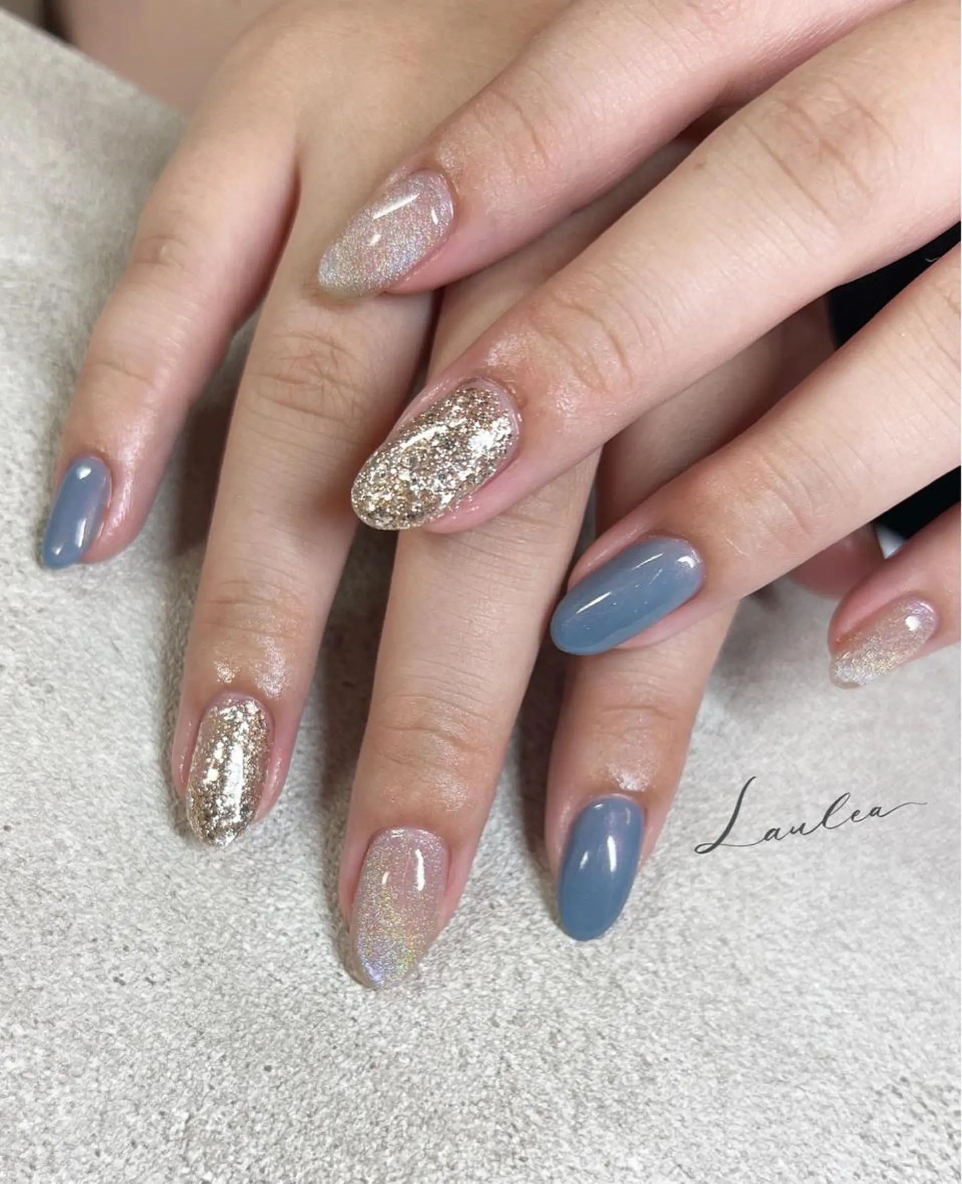 ネイル フットネイル 韓国ネイル ワンカラーネイル ハンドネイル nail salon Lauleaのネイルデザイン