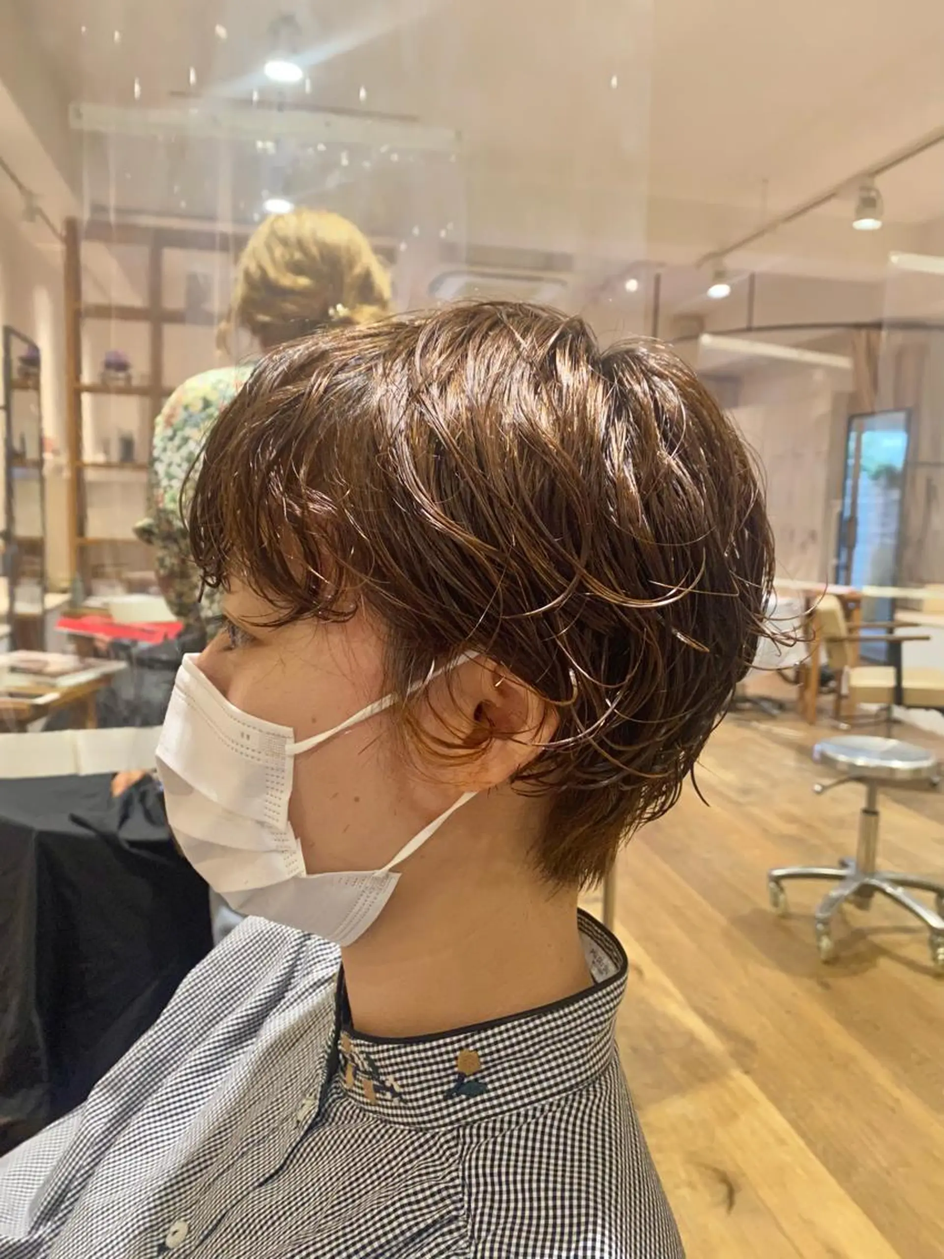 ショート パーマ ショートヘア カット パーマ トリートメント BELLA阿部野 TOMOMIのヘアスタイル