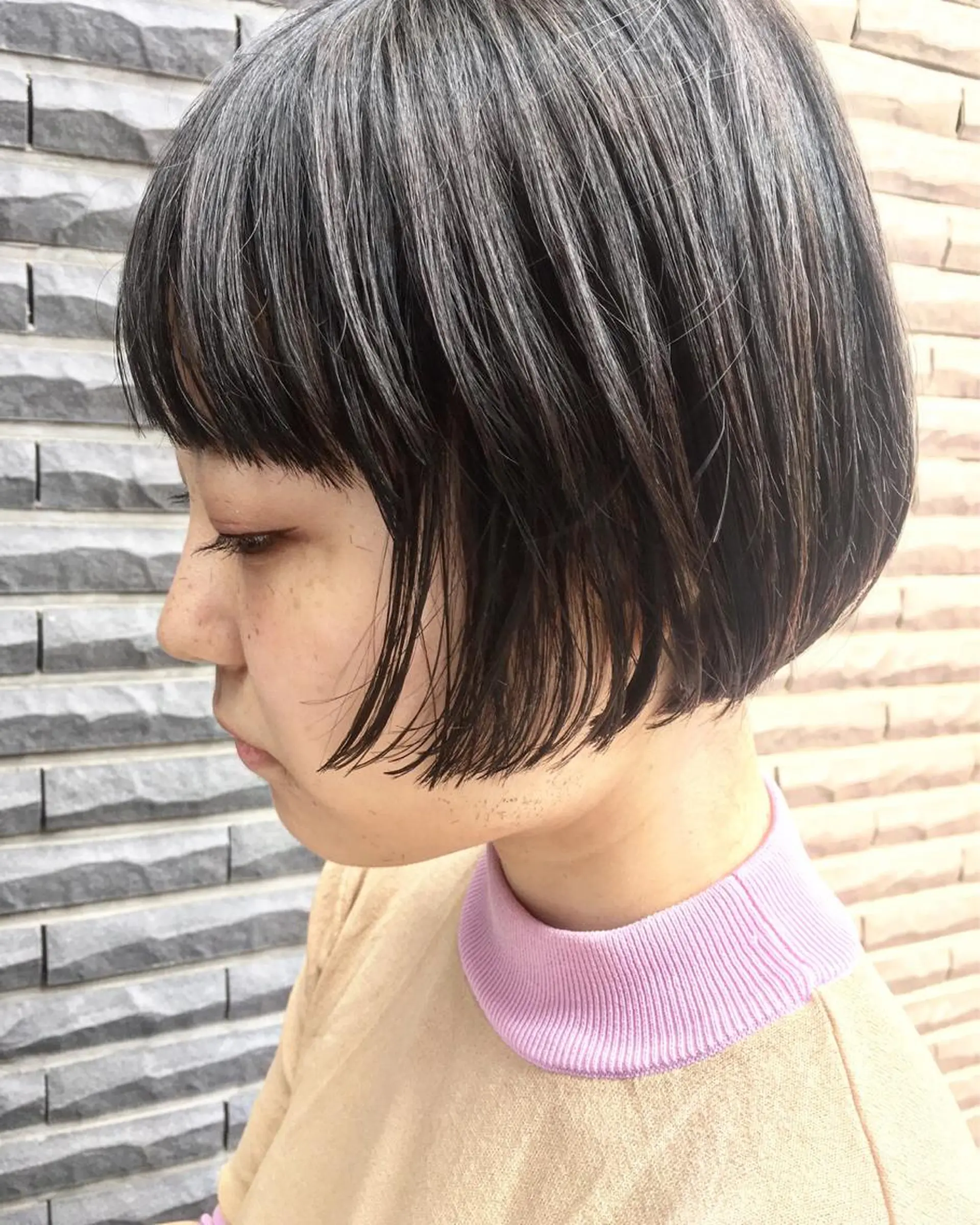 ショート カラー ボブ 山口 悟のヘアスタイル