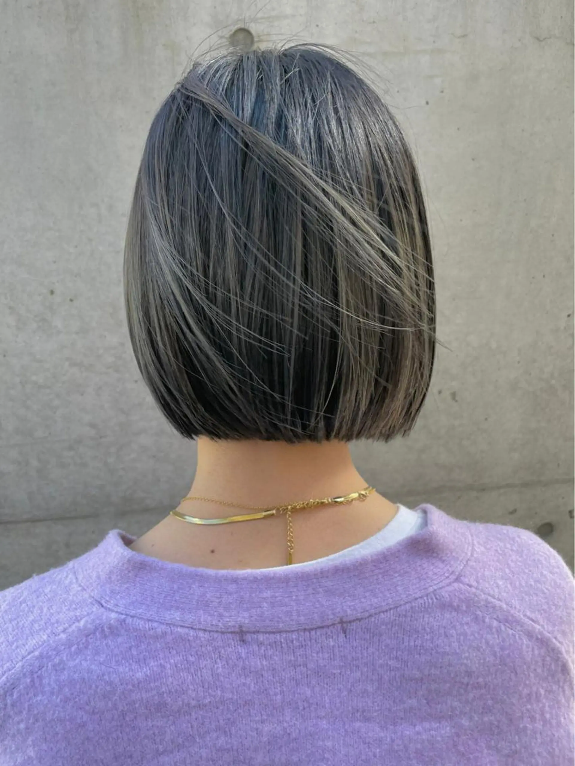 ミディアム カラー グレージュ ボブ 韓国風ヘア カット ヘアカラー ✨髪質改善/レイヤー ✨川合佑哉のヘアスタイル