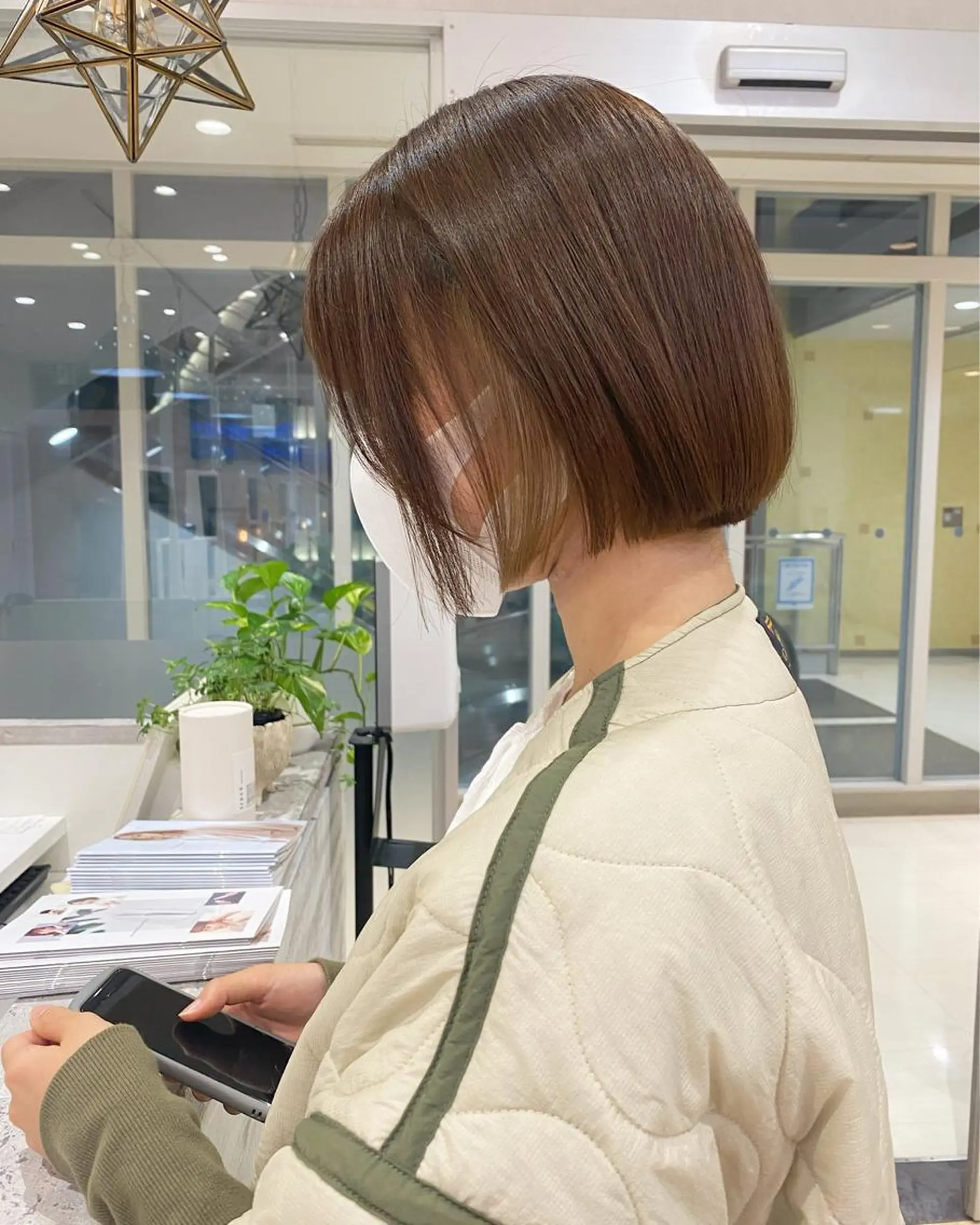 ショート カラー ベージュカラー インナーカラー ボブ ヘアカラー ボブ/salut町田 🧡kanaのヘアスタイル