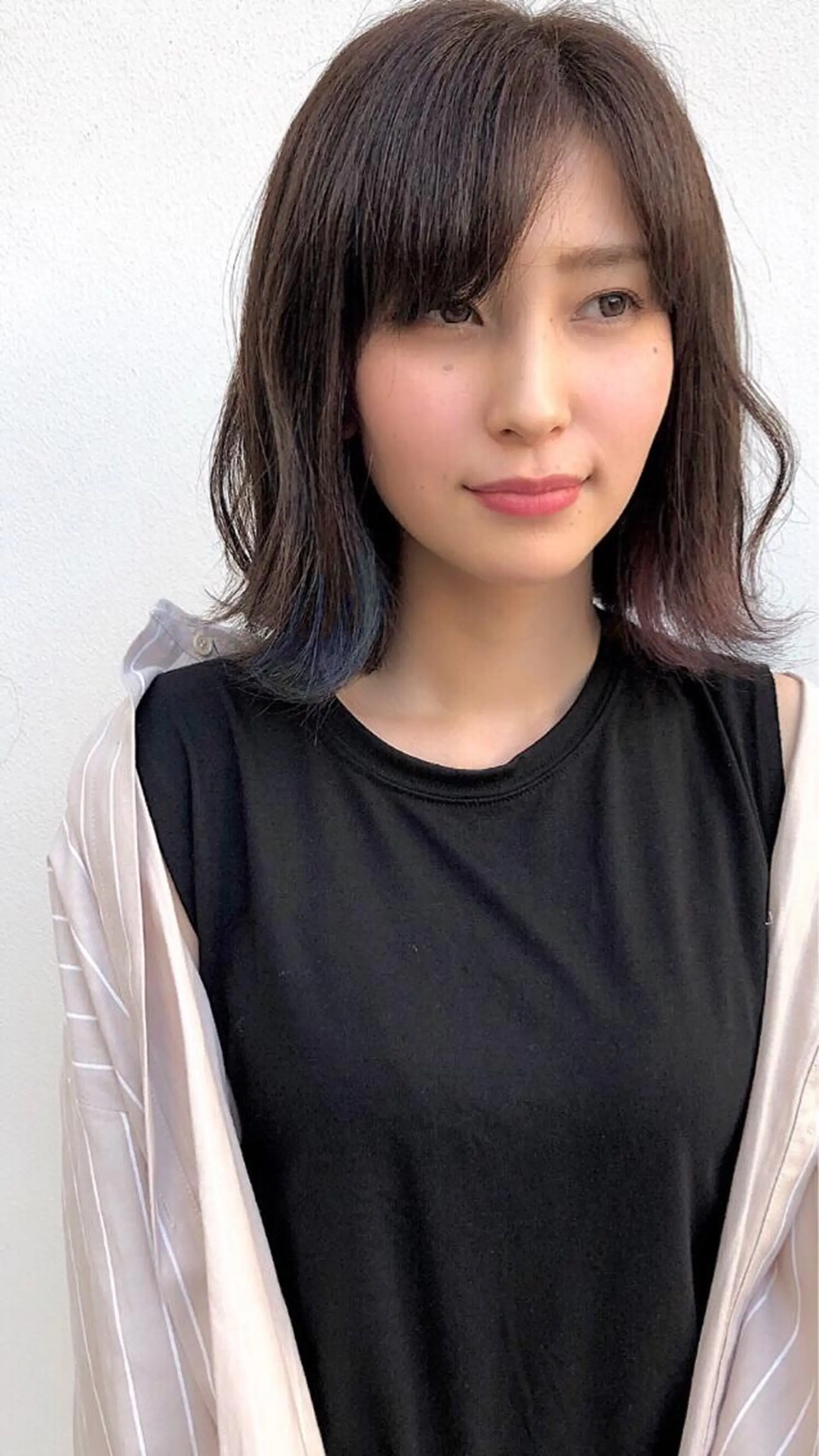 ミディアム キノシタ ナオユキのヘアスタイル