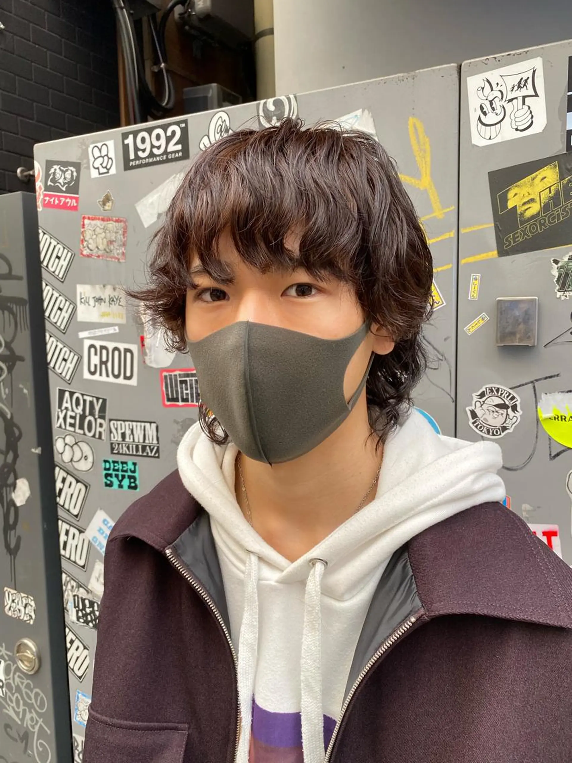 パーマ メンズ 艶髪サラサラカラー 🌈前原健吾のヘアスタイル