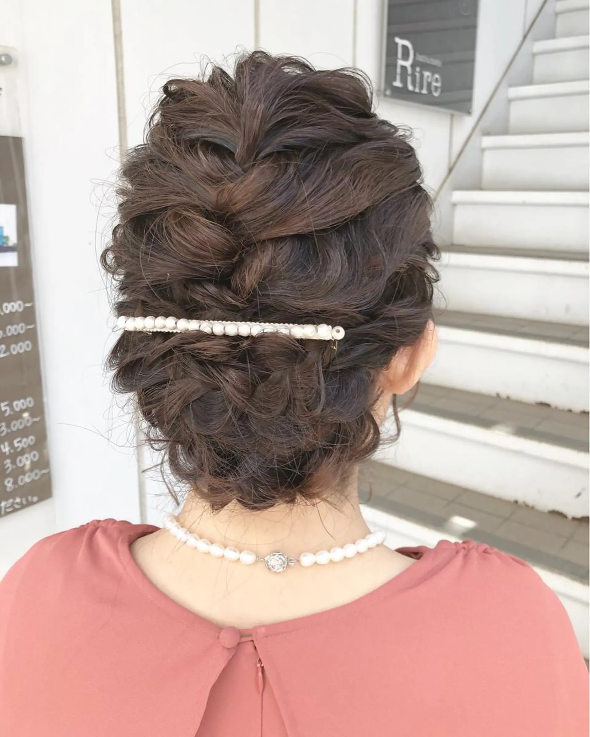 セミロング ヘアアレンジ 榎園 由美のヘアスタイル