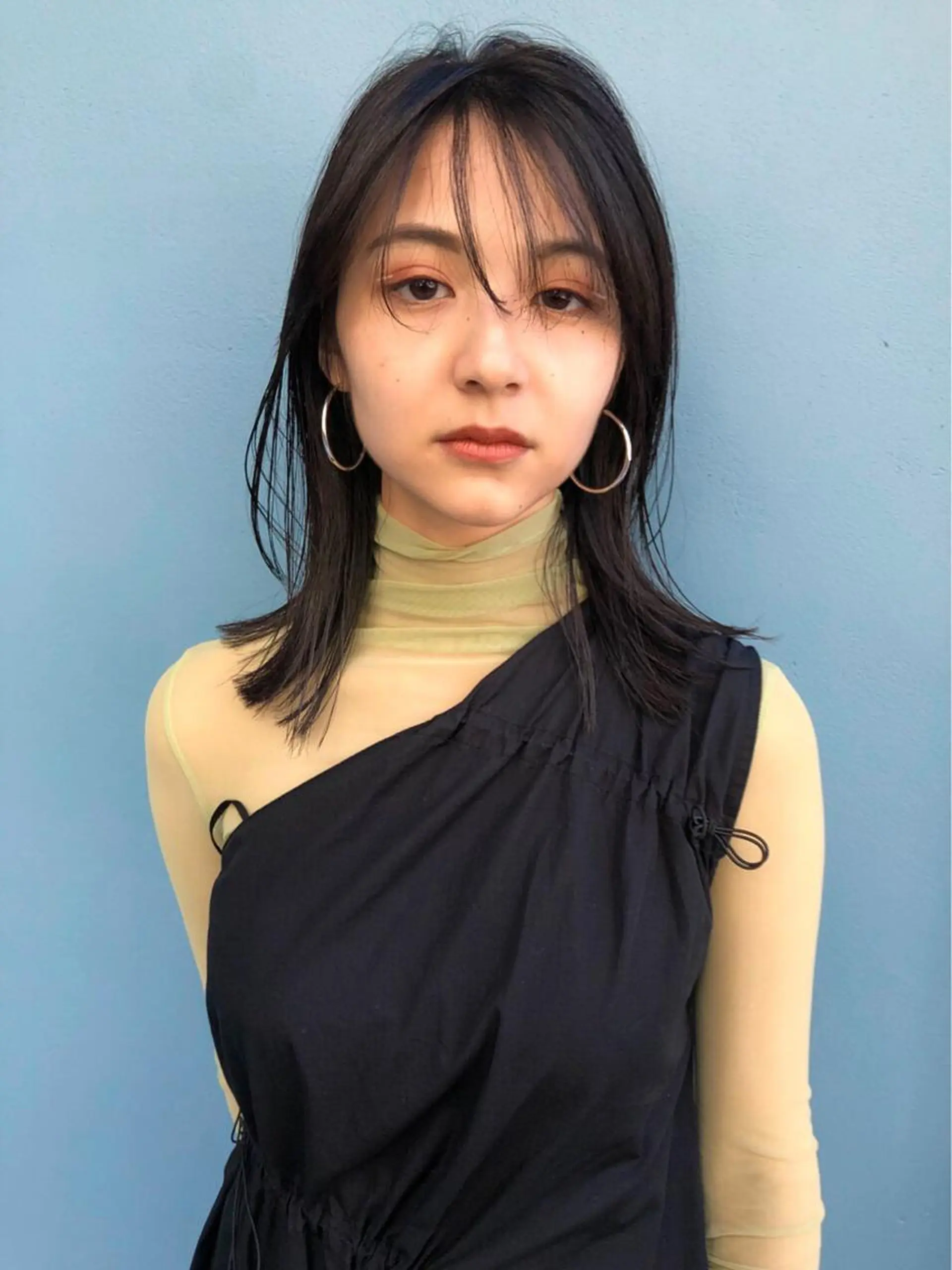 ミディアム カット トリートメント Loom.所属・村上雅人 ナチュラルモードのヘアスタイル