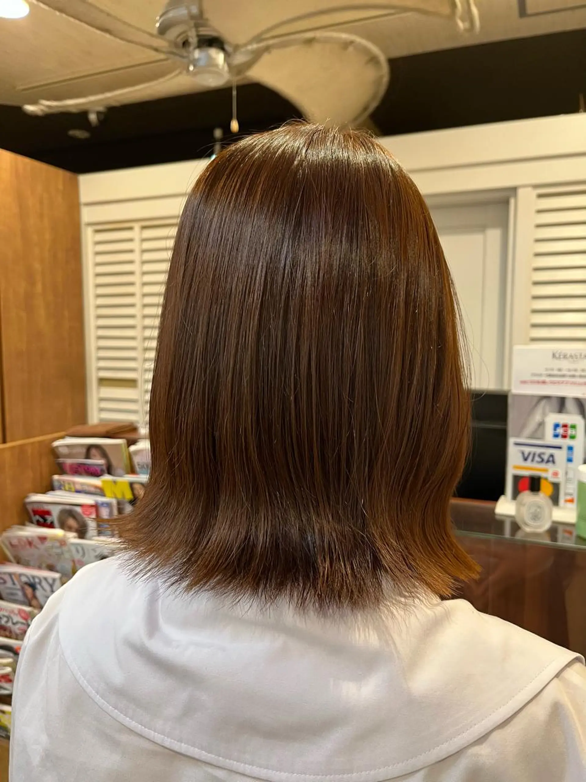 ショート カラー オレンジ yuri🌼 NUMBER 天王寺のヘアスタイル