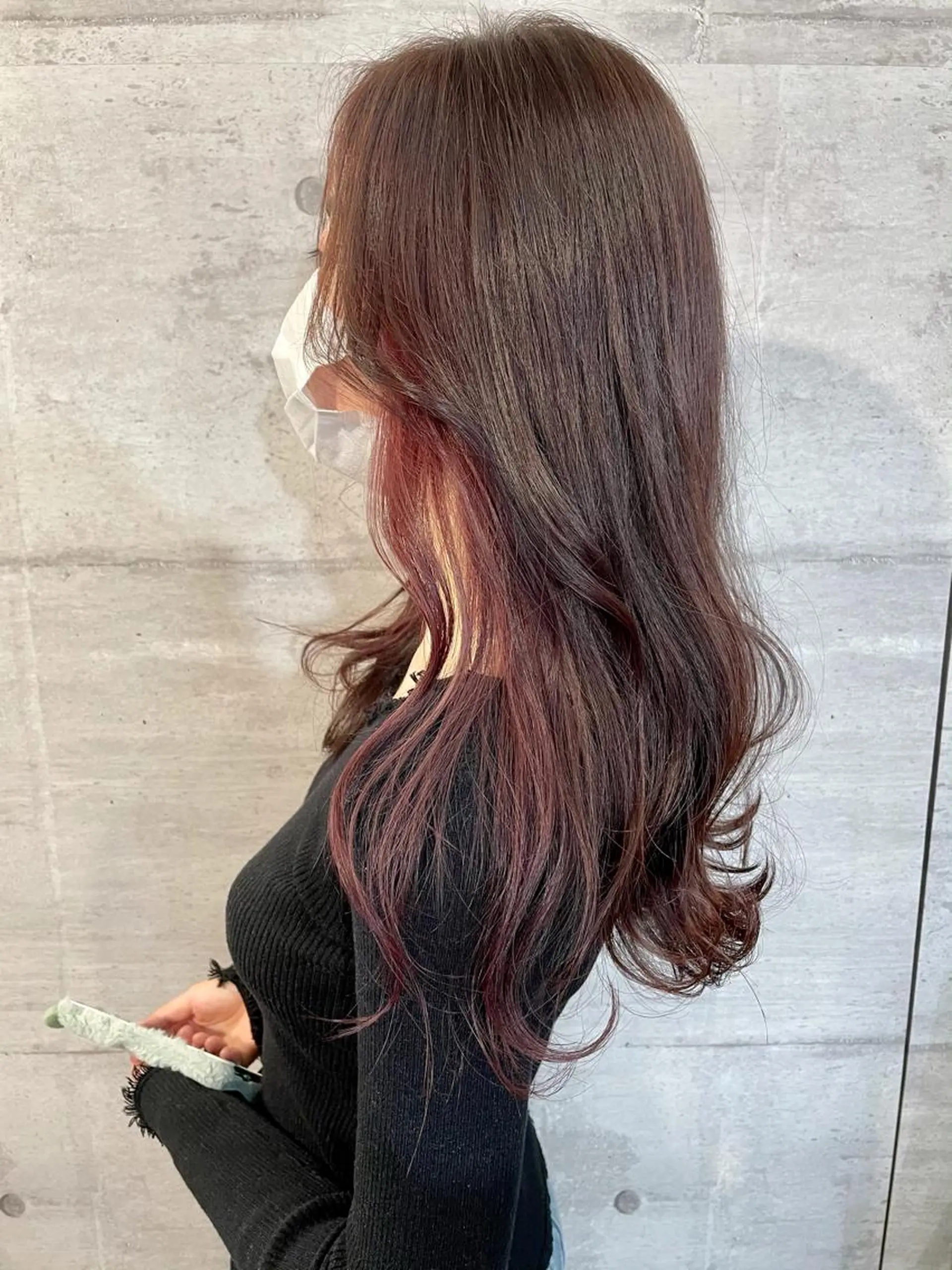 ロング カラー アッシュ ベージュカラー ハイライトカラー イルミナカラー インナーカラー 江上拓郎/ショート /酸性ストレートのヘアスタイル