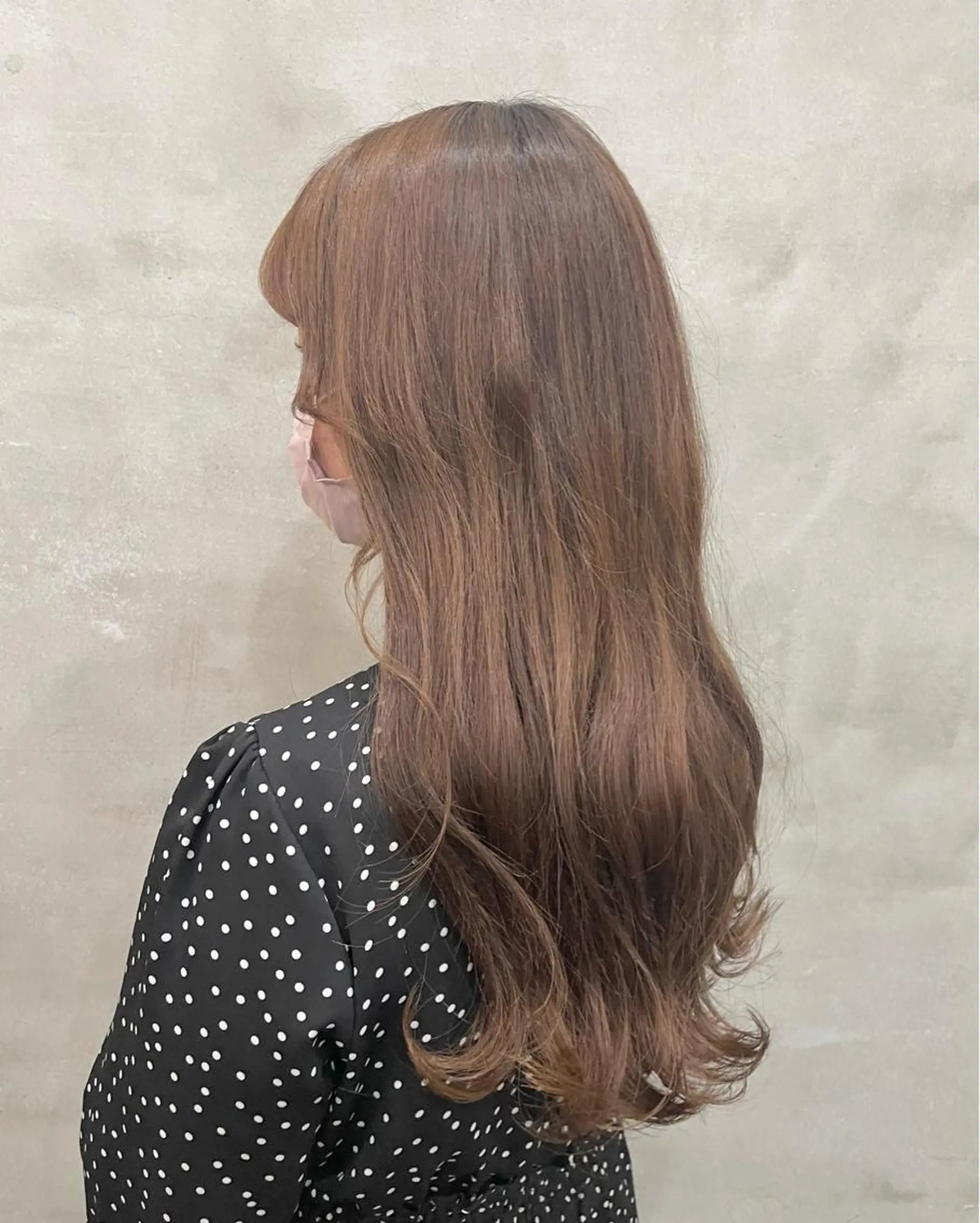 ロング カラー カット ヘアカラー トリートメント 【ピンク/韓国ヘア/ ヘアセット】亜海のヘアスタイル