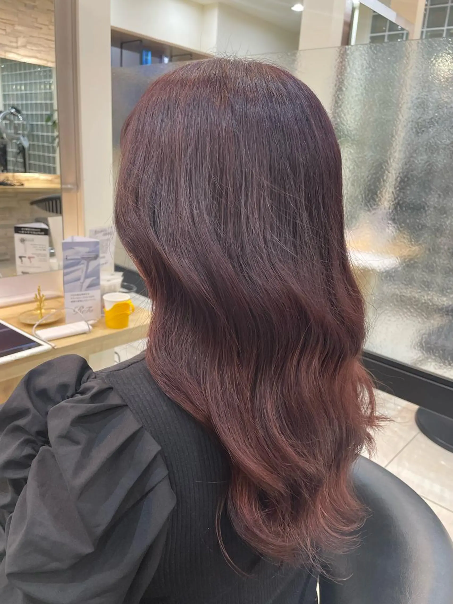 セミロング カラー パープルカラー ヘアカラー トリートメント 田野倉NEXT店 美髪ニストのヘアスタイル