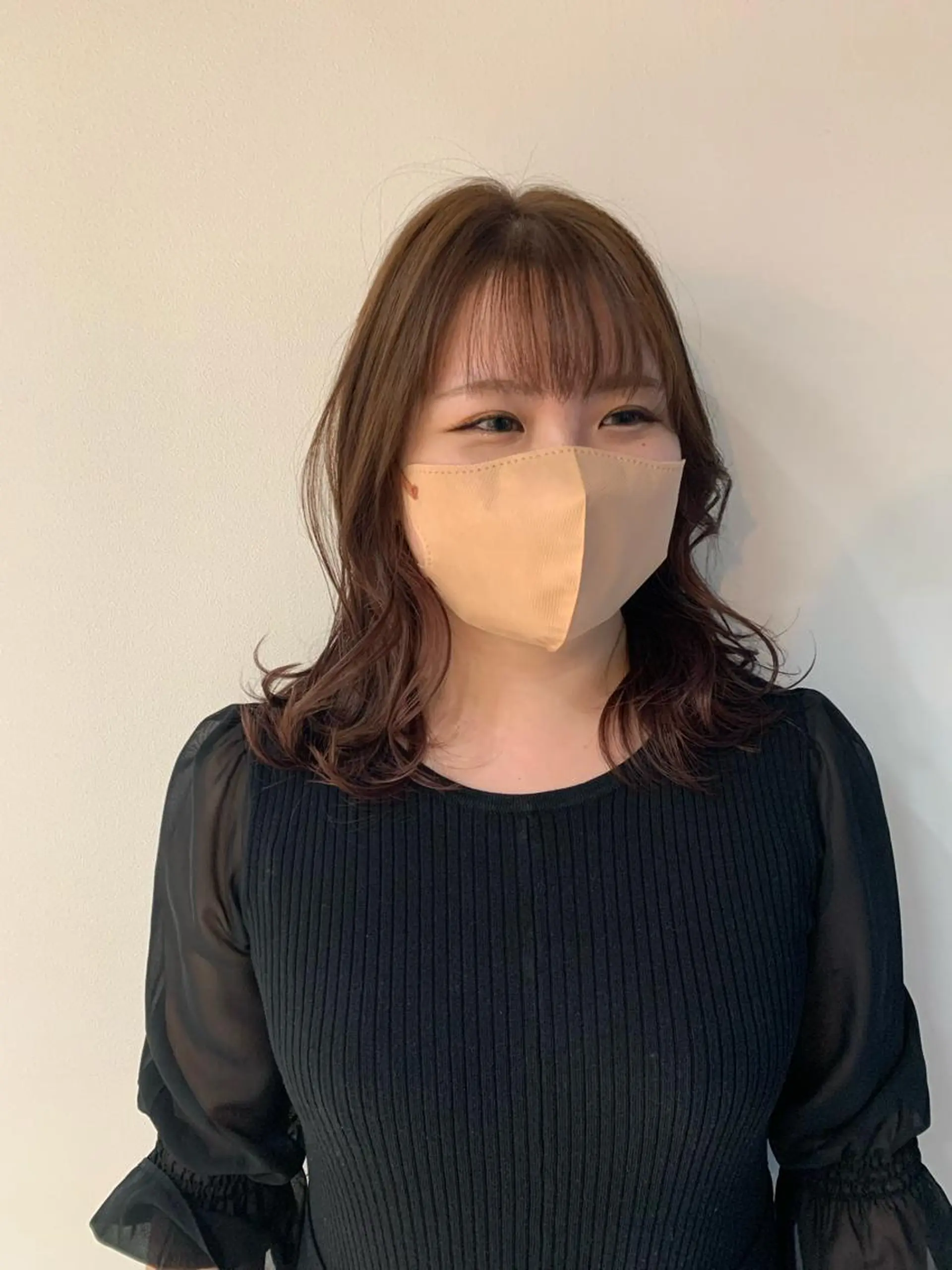 カラー ベージュカラー ブリーチ ピンクカラー ピンクベージュ カット ヘアカラー トリートメント えんどう みほのヘアスタイル