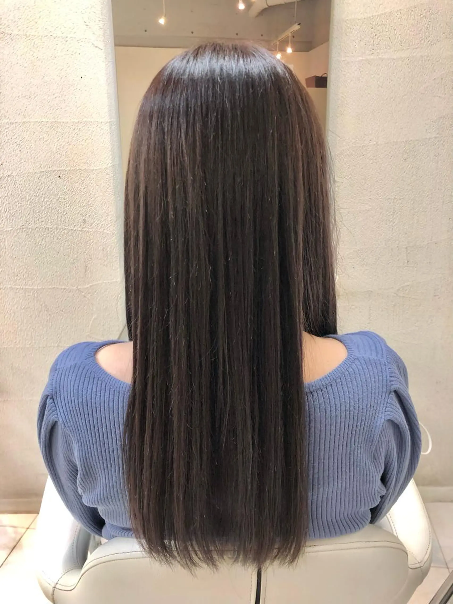 ロング カット 縮毛矯正 阿部 美咲のヘアスタイル