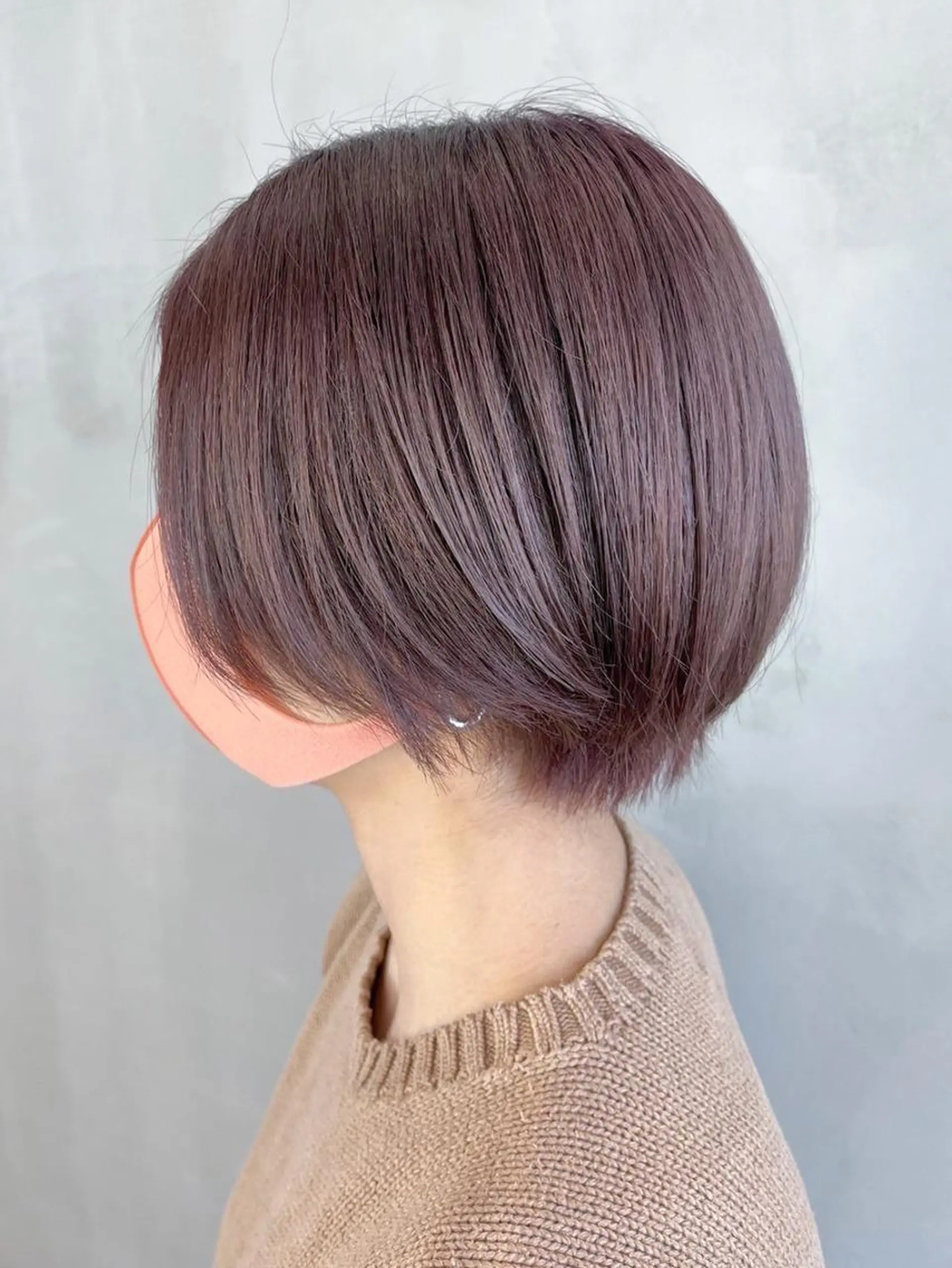 ショート カラー ベージュカラー ピンクカラー ピンクベージュ カット ヘアカラー トリートメント ITbyALBUM 浦和店のヘアスタイル