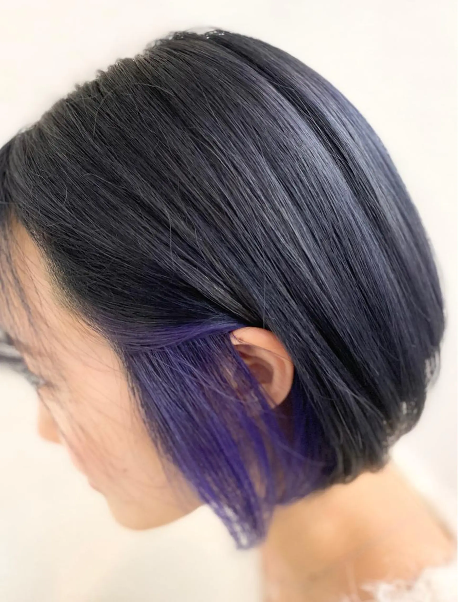 ミディアム カラー 黒髪 ブルーカラー ネイビーカラー 最高峰の技術力☆ 樋口健人のヘアスタイル