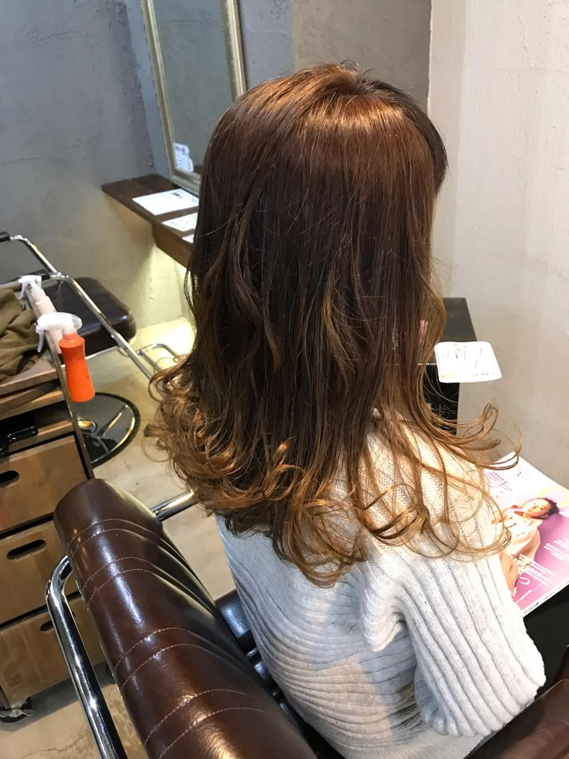カラー グラデーションカラー 正分 真美のヘアスタイル
