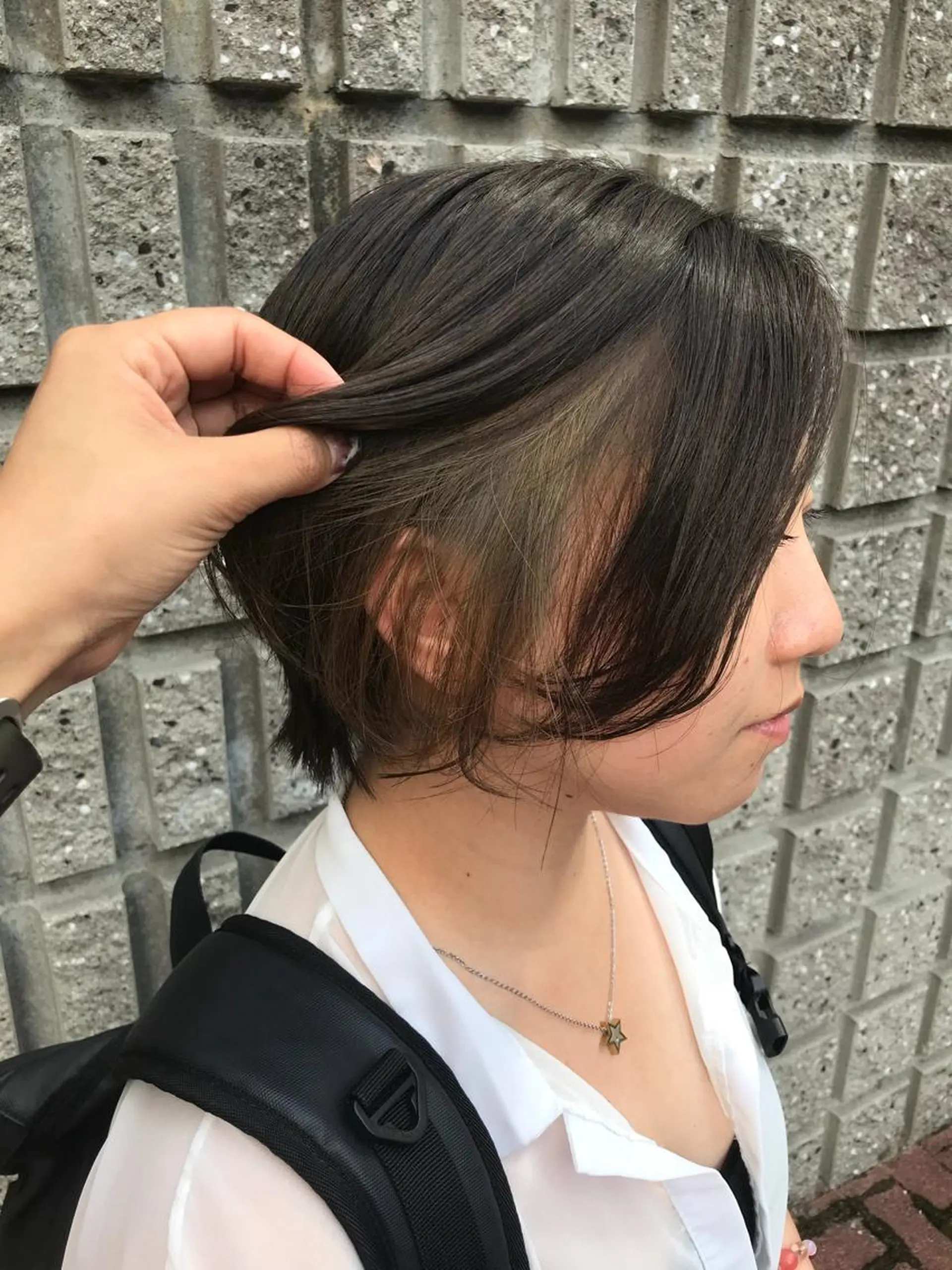 ショート カラー インナーカラー ヘアカラー トリートメント レイヤー/顔周り /AKARIのヘアスタイル