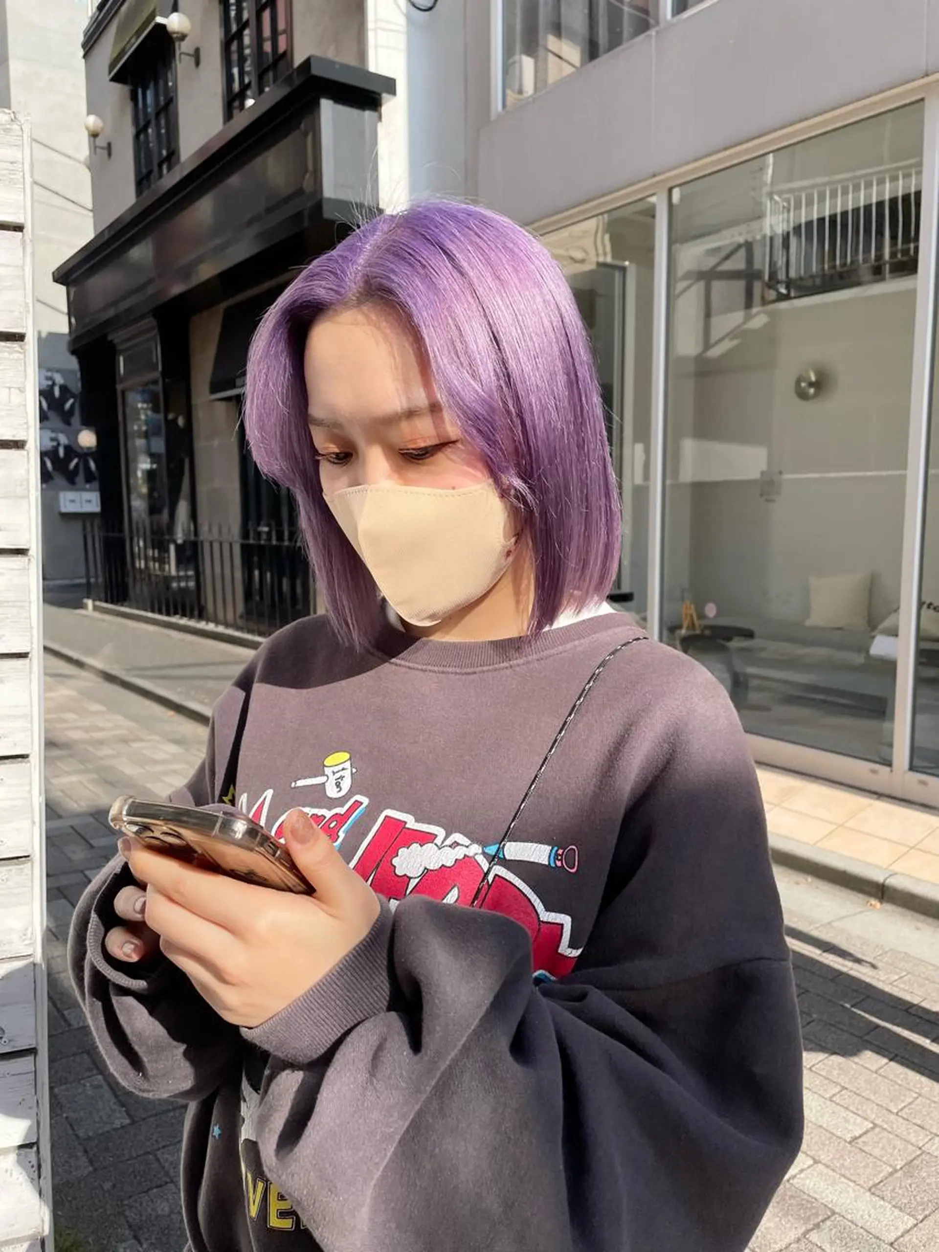 ショート カラー ラベンダーカラー パープルカラー ブロンド・ハイトーン ／遠藤将太のヘアスタイル