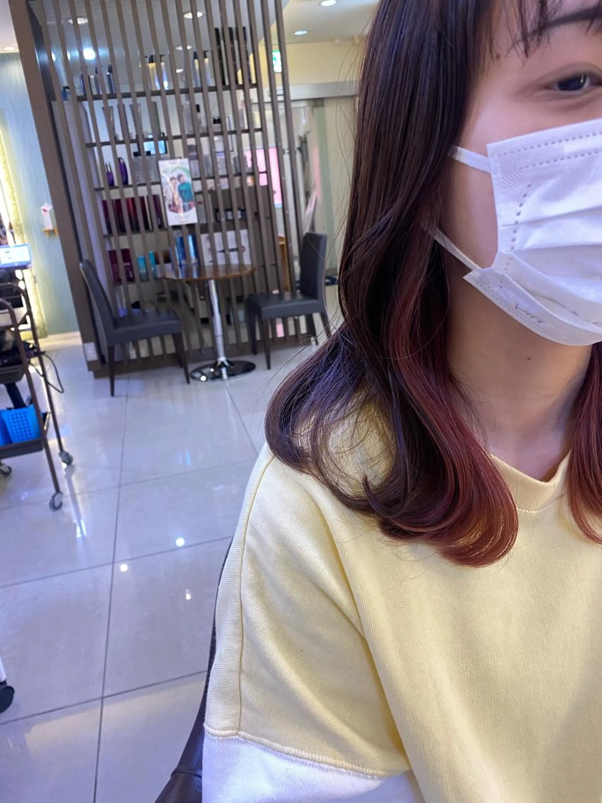 ミディアム カラー ✨垢抜け✨3Dカラー 山本美侑のヘアスタイル