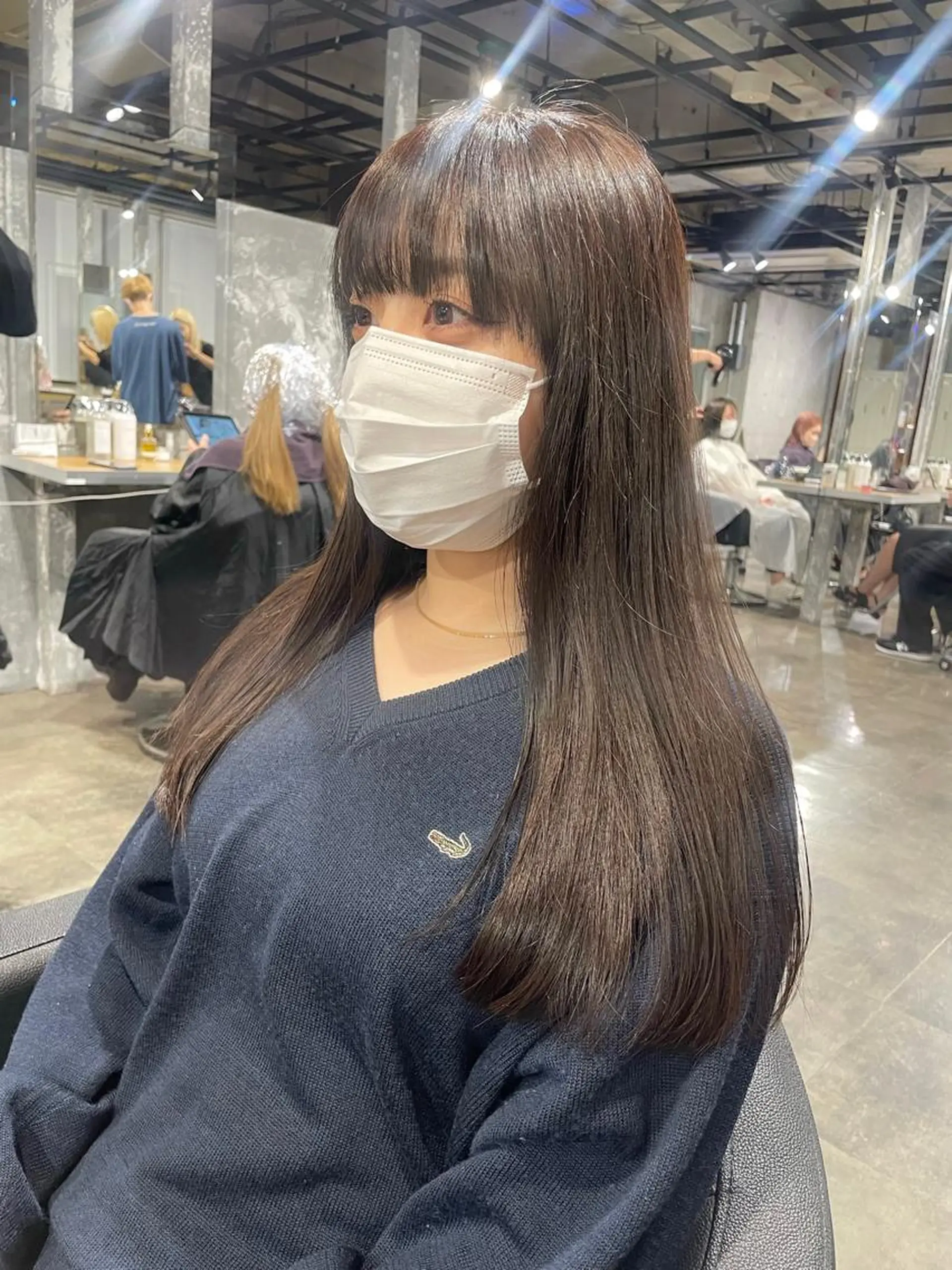 ロング カラー パーマ ヘアアレンジ メンズ キッズ ネイル マツエク・マツパ アイブロウ 透明感カラー・レイヤ ー🎀amika🎀のヘアスタイル