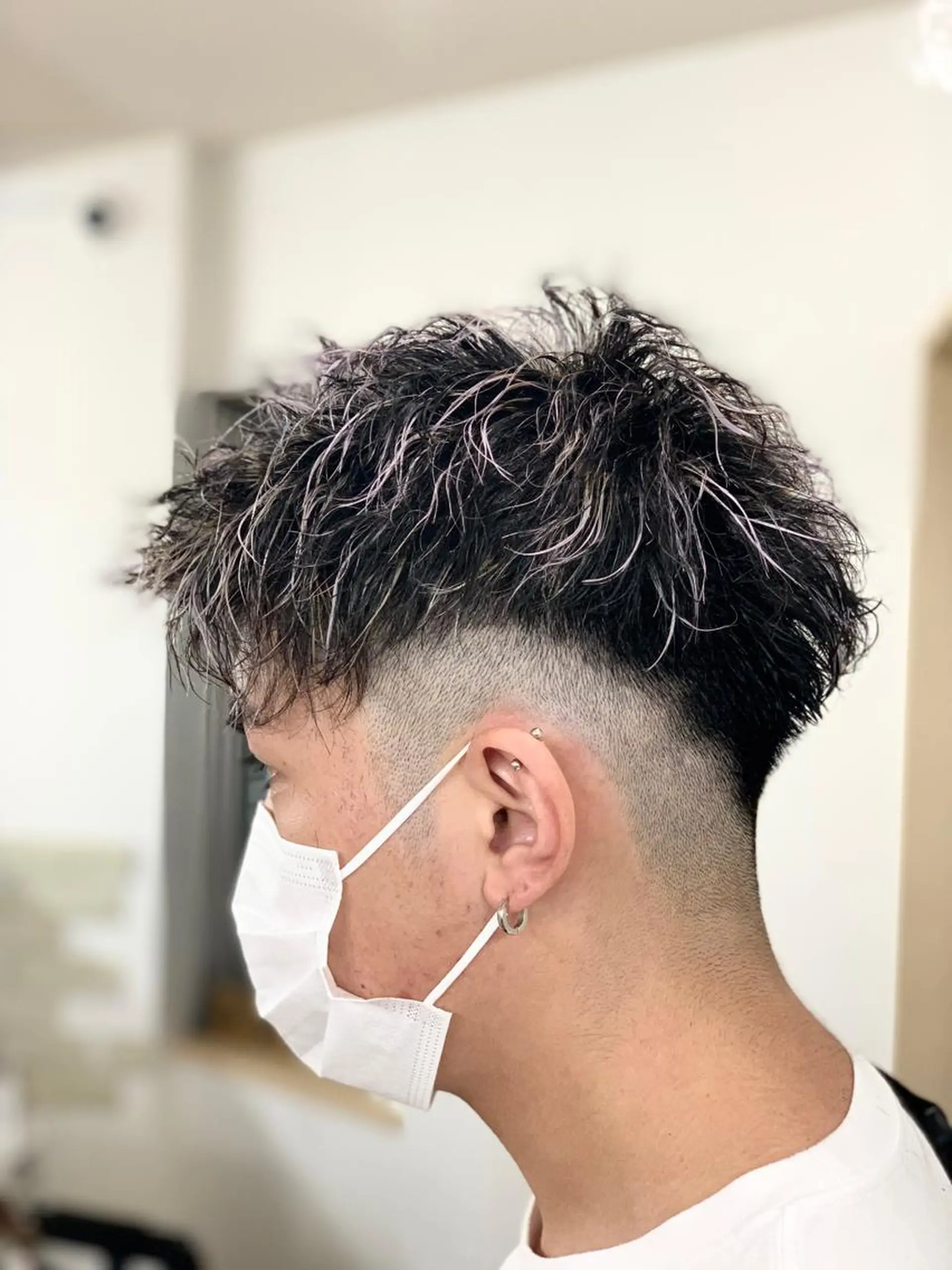 ショート カラー パーマ メンズ クセを最大限に活かす メンズパーマ奈良大祐のヘアスタイル