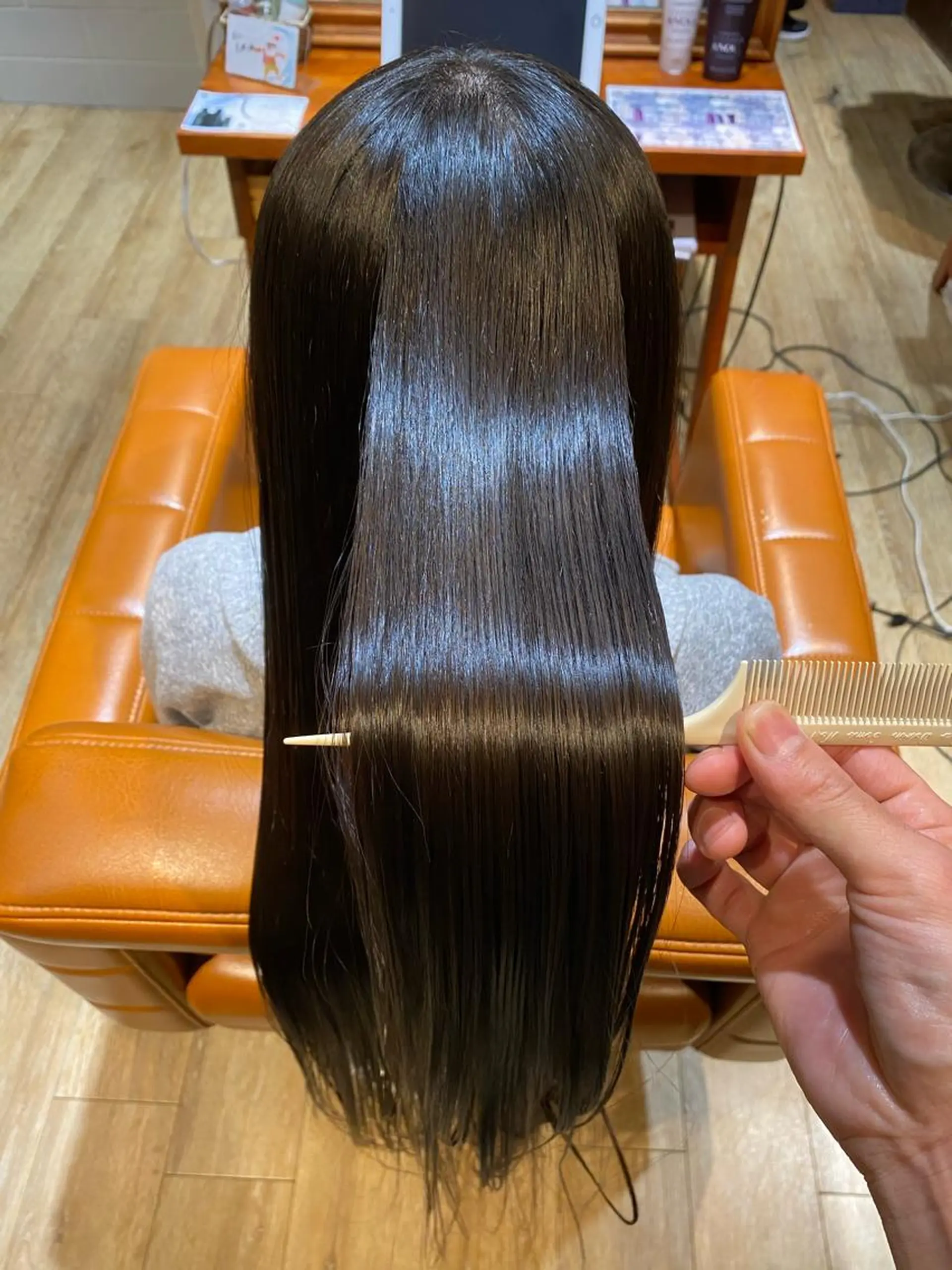 ロング カット 縮毛矯正 トリートメント ICON所属・艶美髪マスター 店長✂︎YUKKEのヘアスタイル