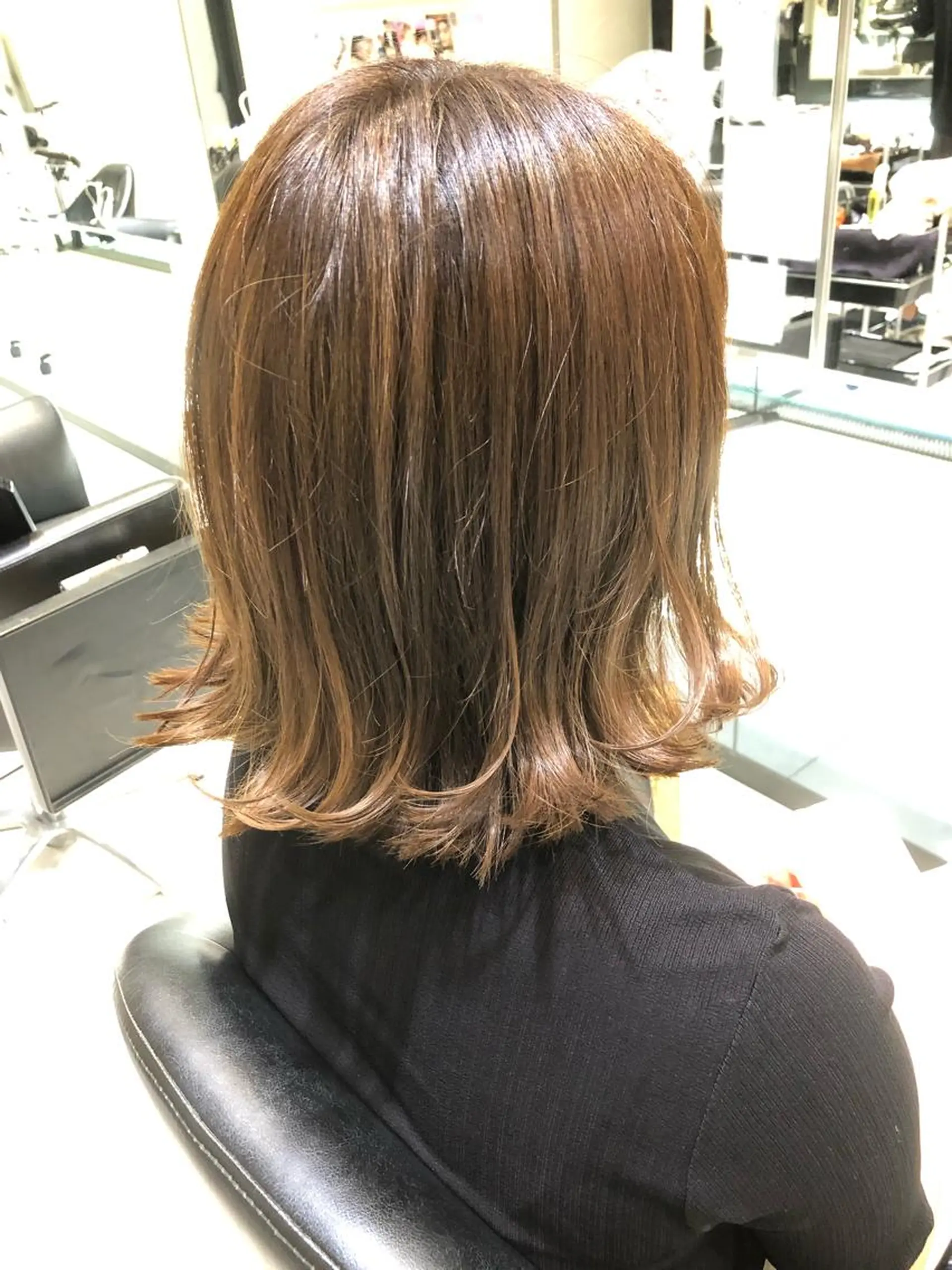 ミディアム カラー ベージュカラー ハイライトカラー ハイライト カット ヘアカラー トリートメント ✨髪質改善✨ 田西　基彦のヘアスタイル