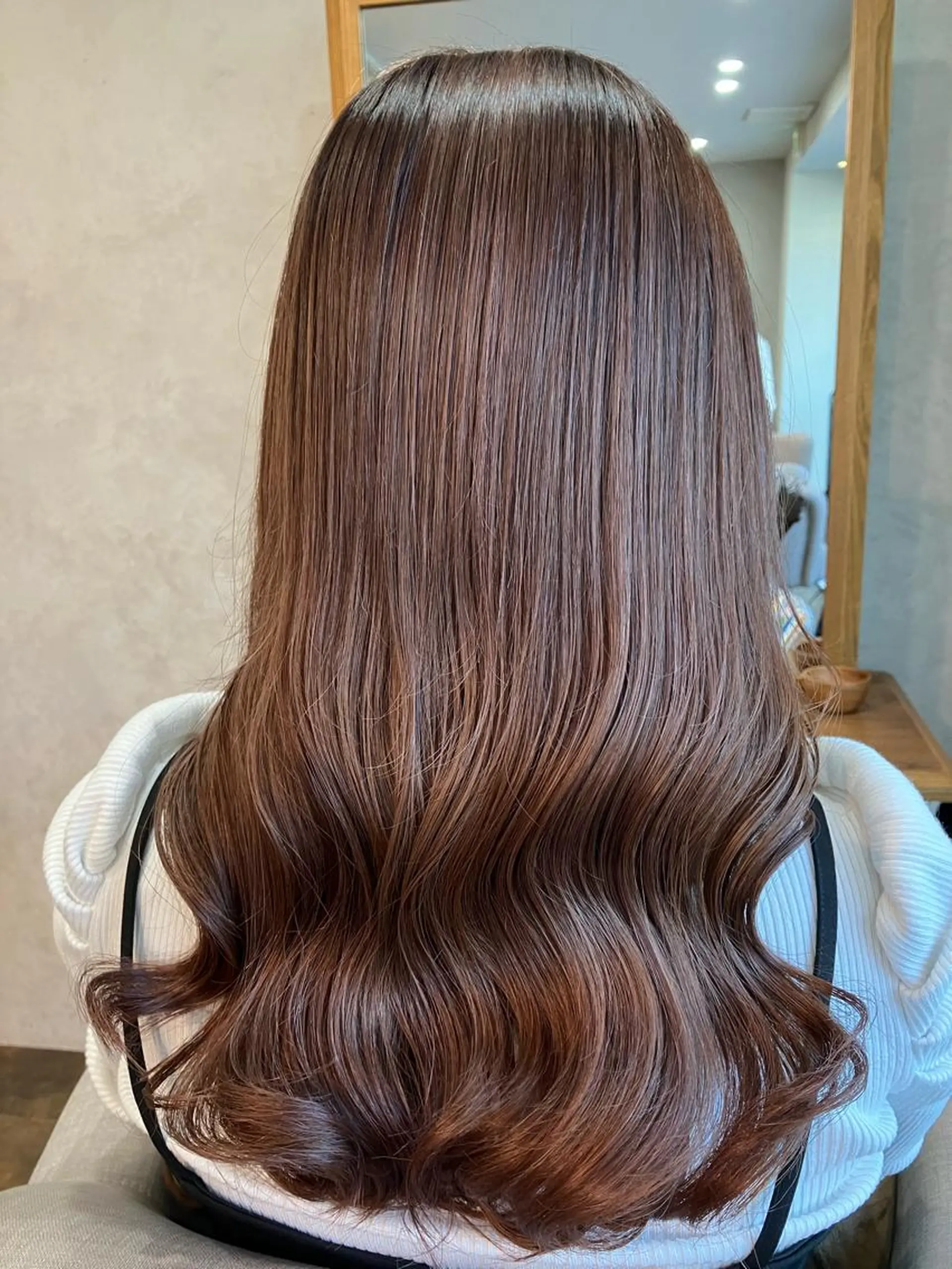 ロング カラー イルミナカラー ピンクカラー Hair&Make Nahoのマツエク・マツパデザイン