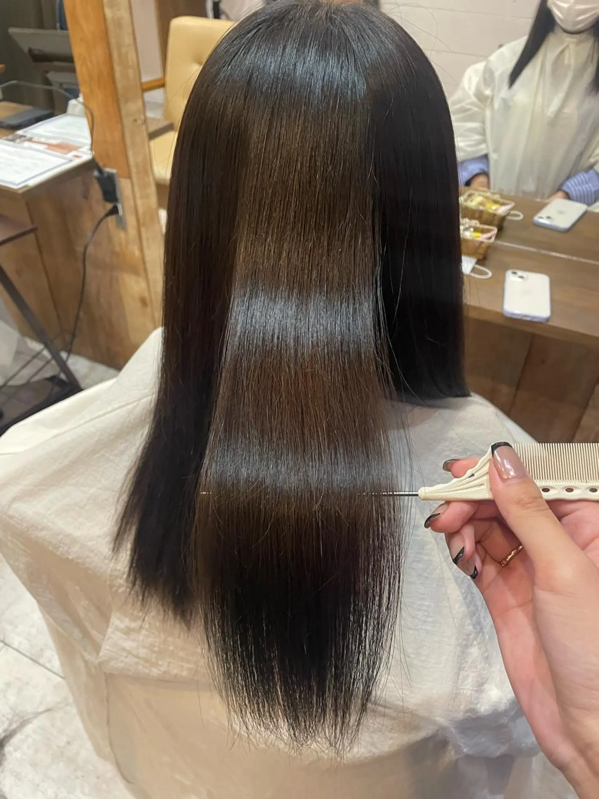 ミディアム カラー アクアカラー トリートメント 小坂 真子のヘアスタイル