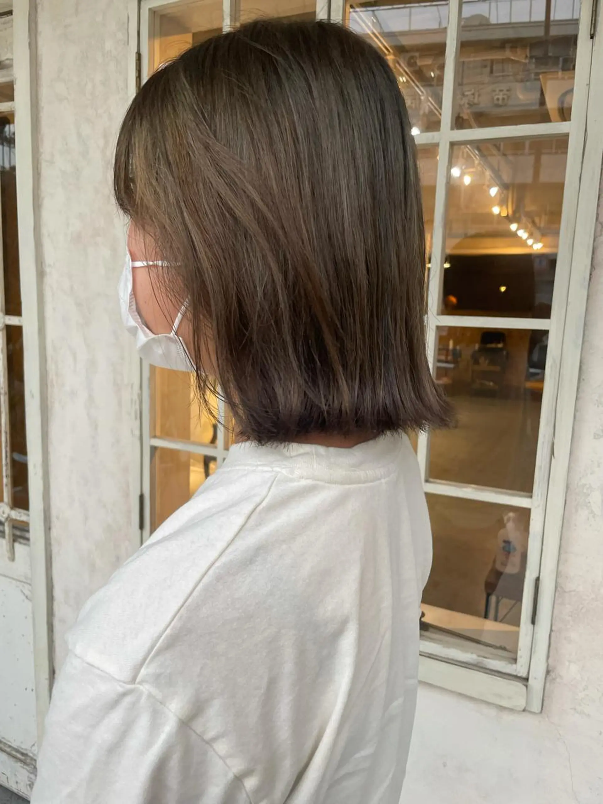 ミディアム 泊 紗羅のヘアスタイル