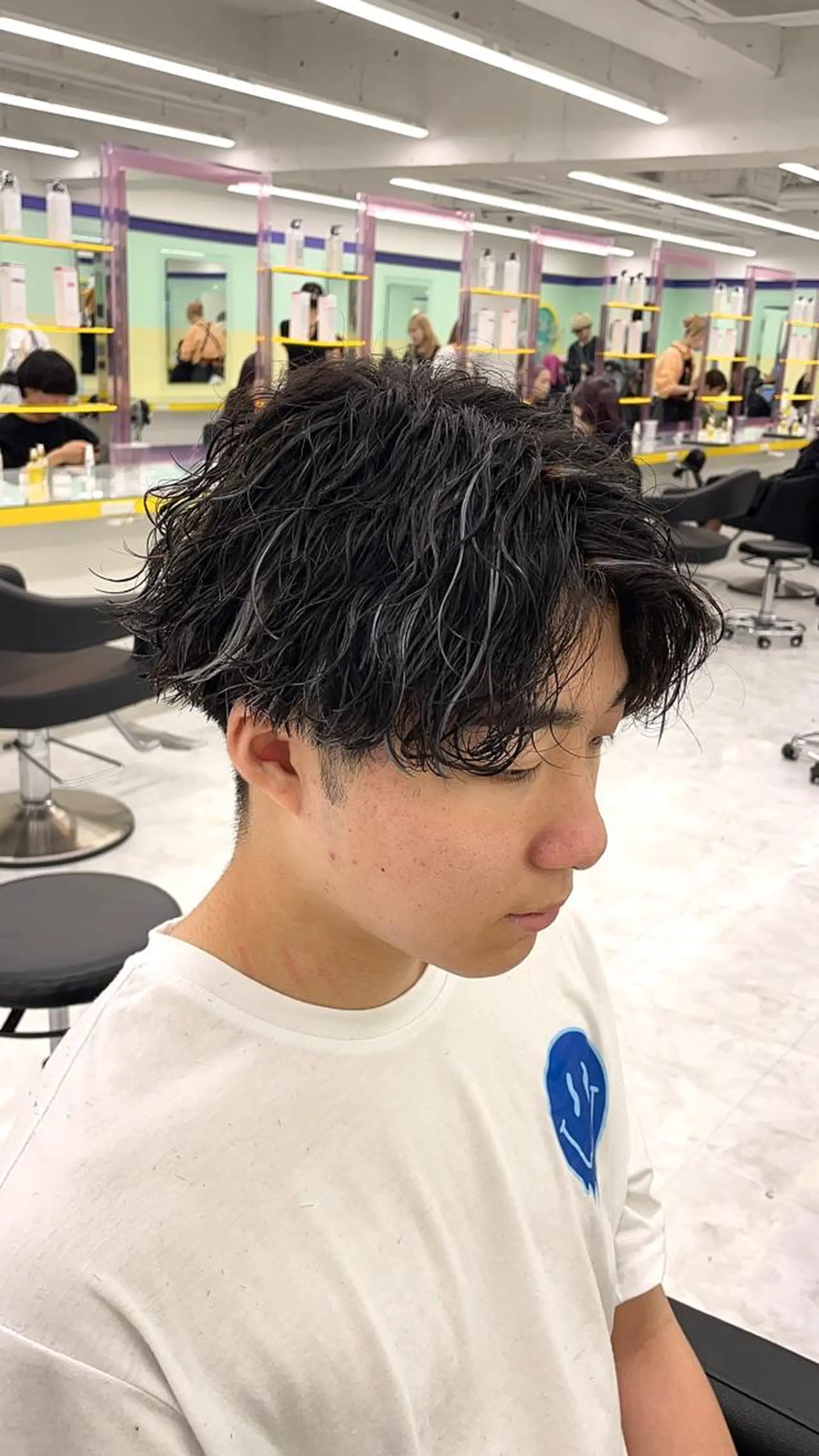 ショート カラー ヘアアレンジ メンズ メンズハイライト ハイライトカラー ハイライト カット ヘアカラー トリートメント ヘアセット 顔まわりカット の達人のヘアスタイル