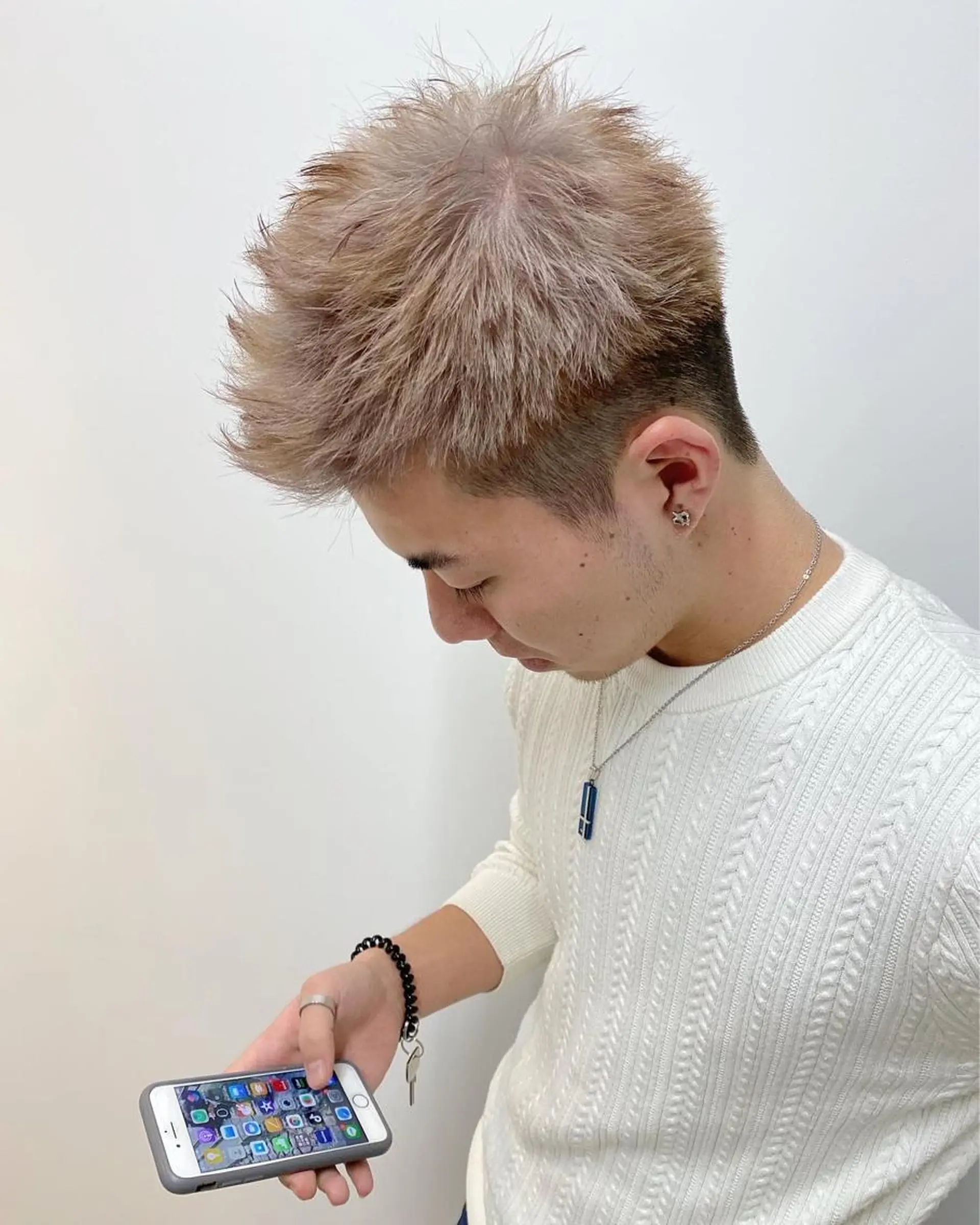 ショート カラー ヘアアレンジ メンズ 【池袋/スパイキー ショート】ⓝⓘⓜⓤのヘアスタイル