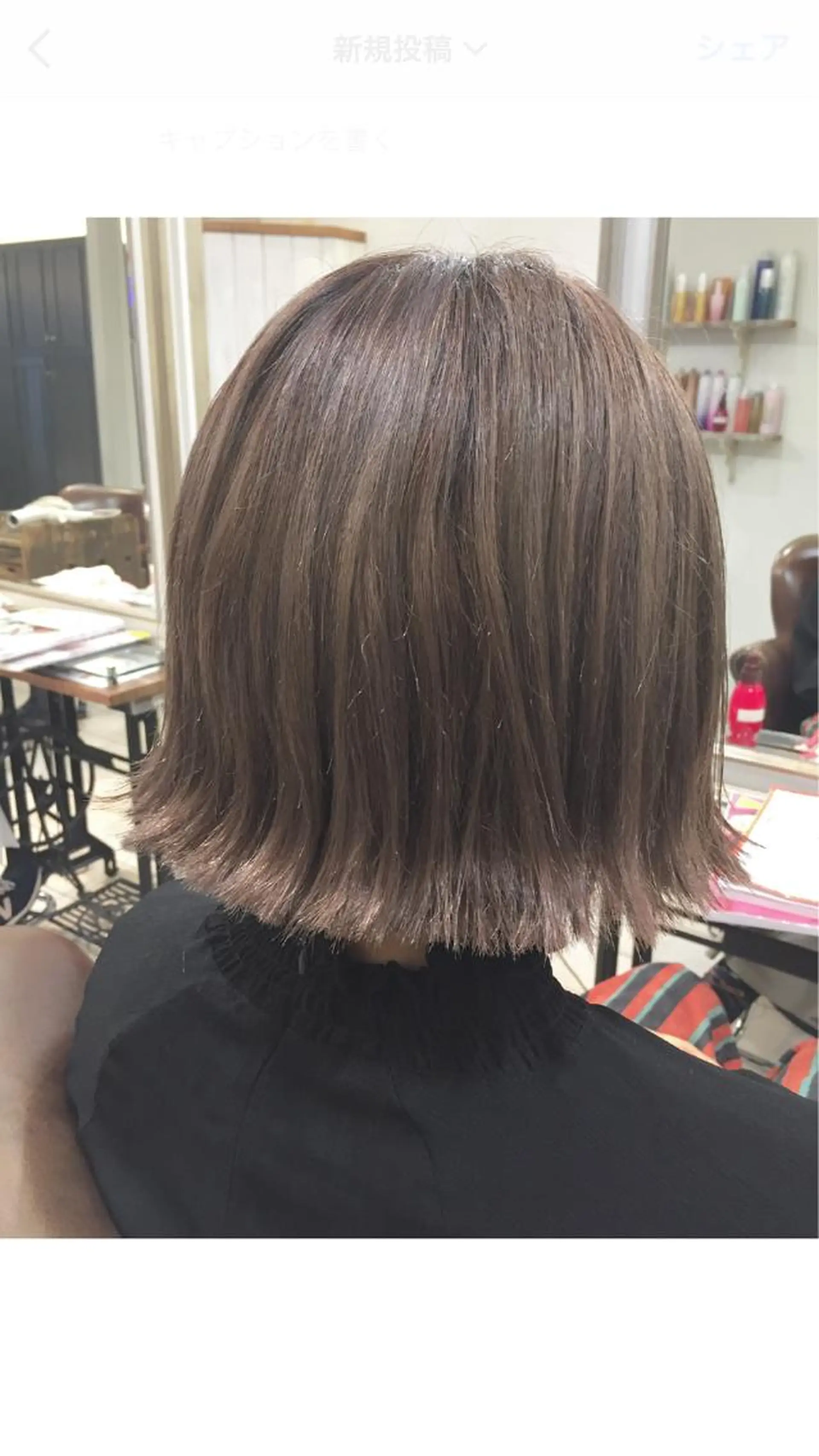 ショート ミディアム 切りっぱなしボブ ボブ 透明感・艶カラー/ 坂田友梨奈のヘアスタイル