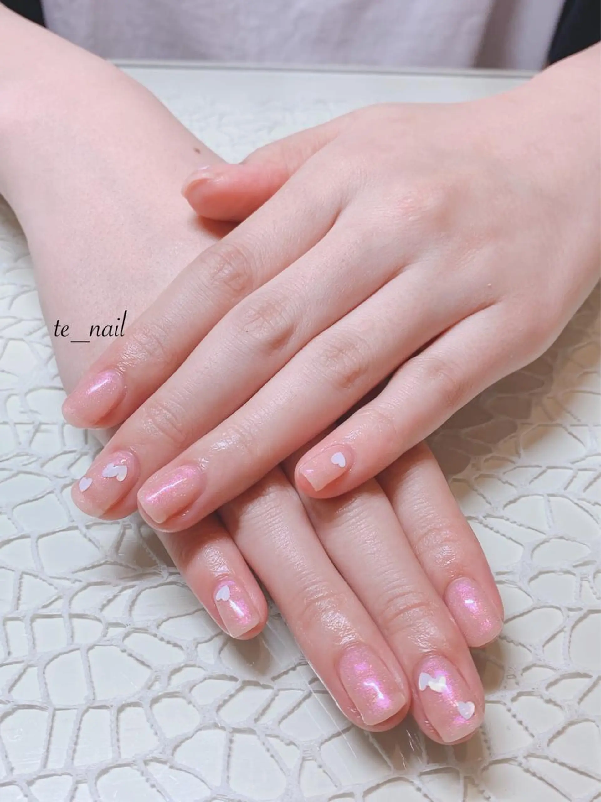 ネイル アートネイル ハート ｔe_ nailのネイルデザイン