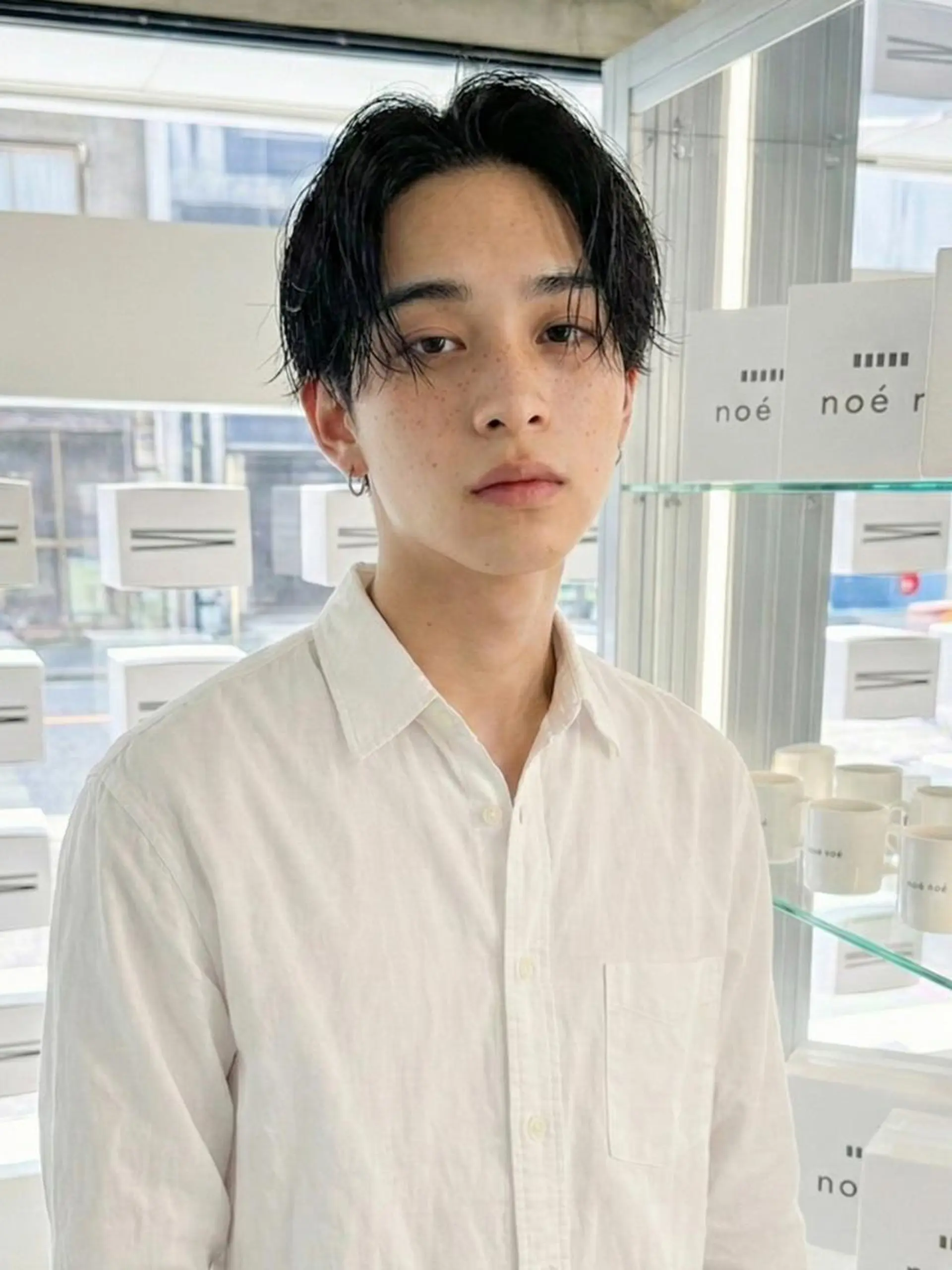 ミディアム パーマ メンズ カット パーマ メンズ特化⚡️三村 彰吾⚡️カットパーマのヘアスタイル