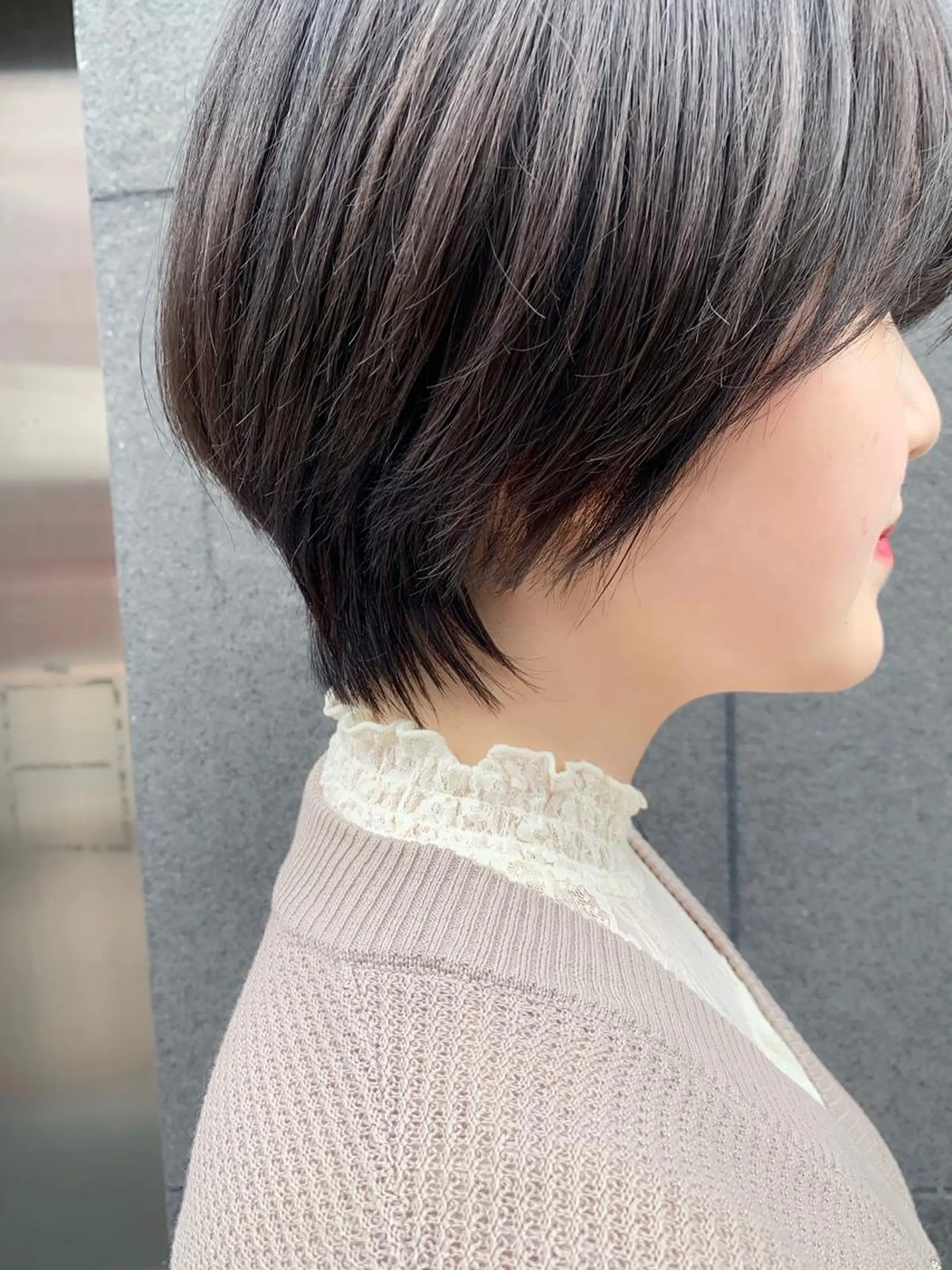 ショート カラー ダークグレー tension 【テンション】のヘアスタイル